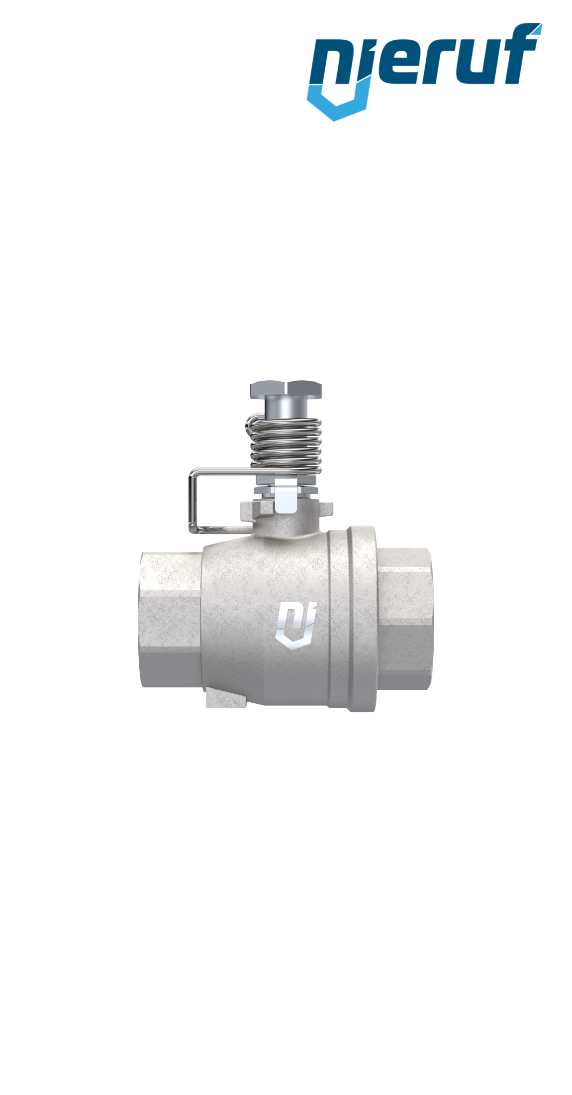 ball valve with spring reload DN25 - 1" inch GK12 female thread