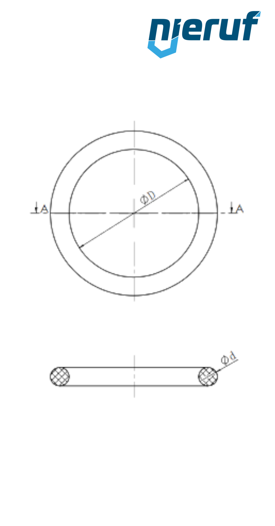 Pressfitting seal EPDM DN25 - 28,0 mm