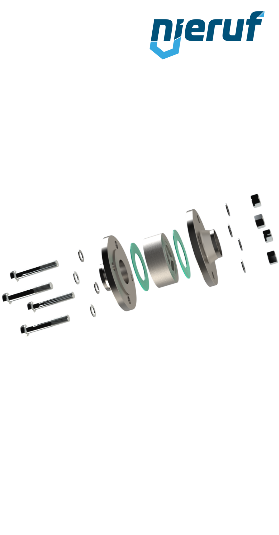 joint set check valve/flange DN50 - 2" Inch for flange PN10/16 steel