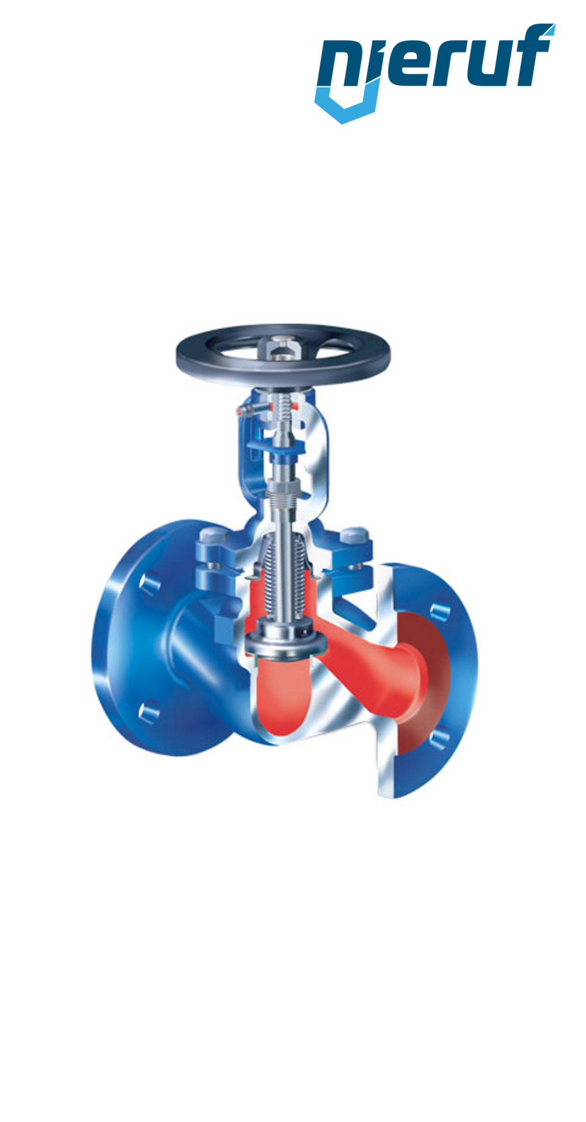 Flange-Globe valve DN 20 AV01 grey cast iron DN-JL1040 Isolation plug