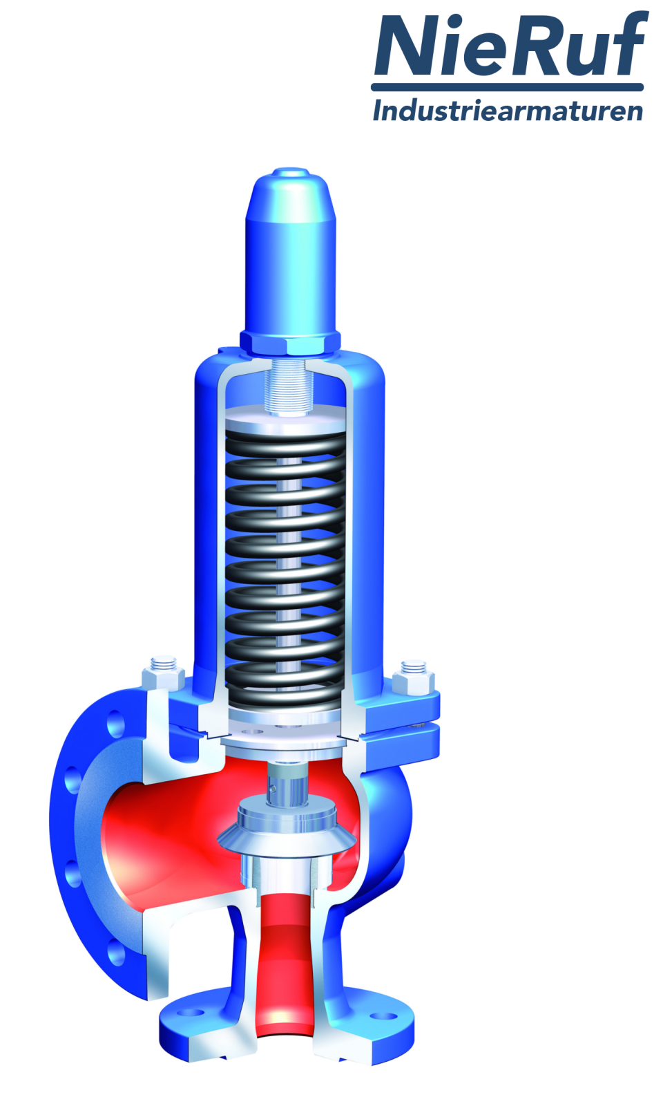 flange-safety valve DN40/DN40 SF0201, cast steel 1.0619+N metal, without lever