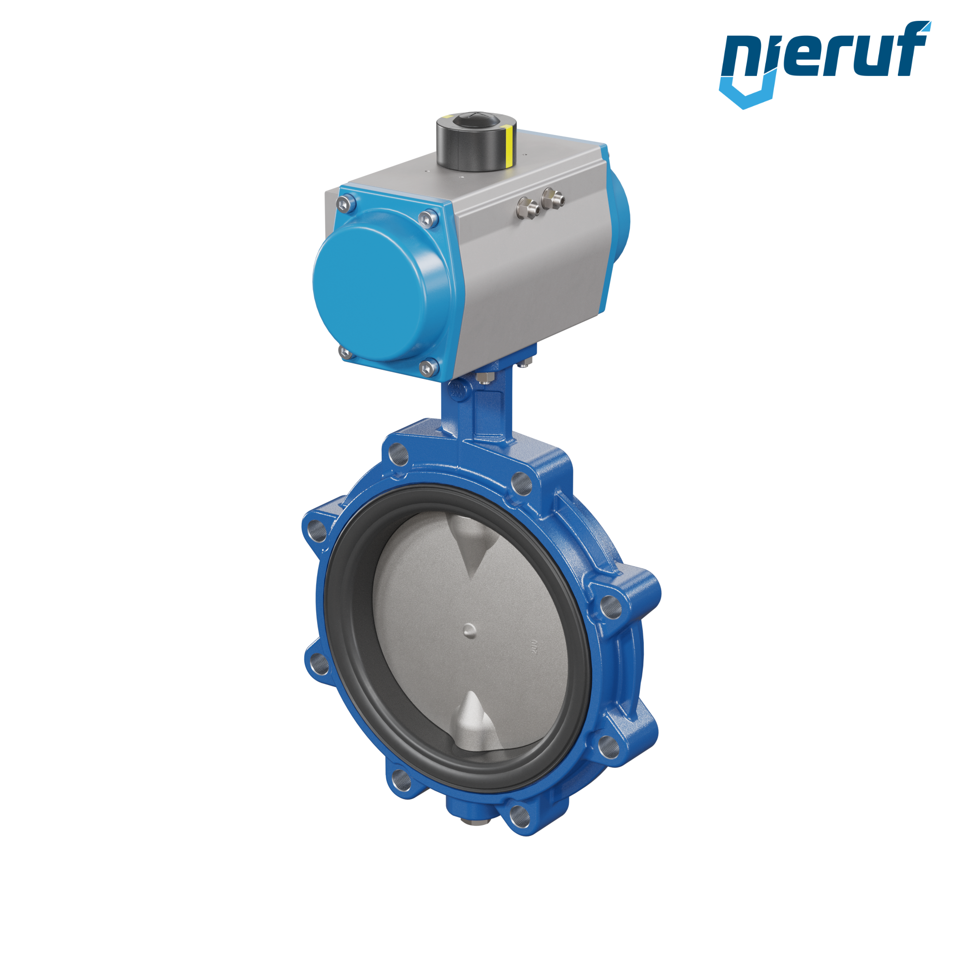 Butterfly valve DN 200 AK02 FPM pneumatic actuator double acting