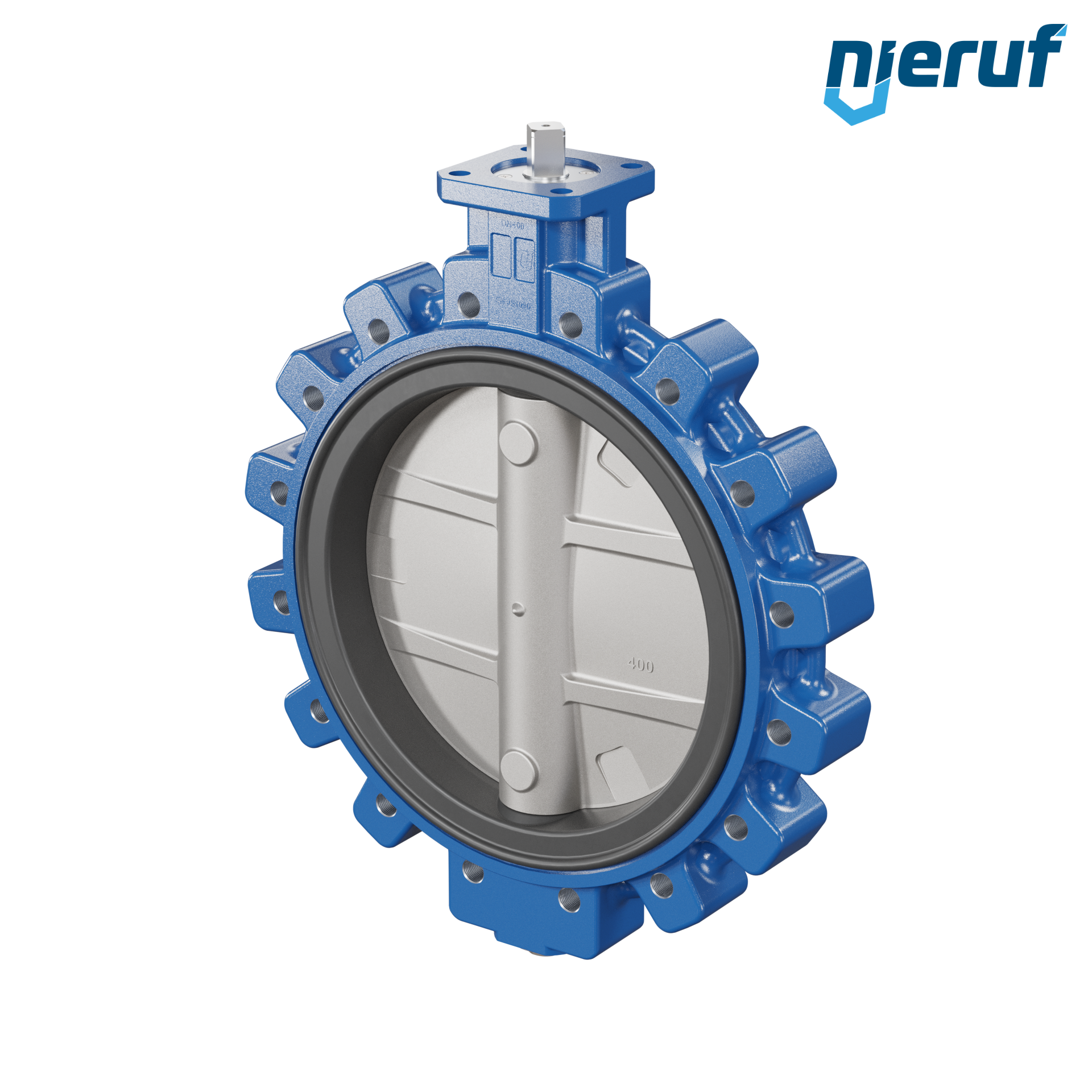 Butterfly valve AK02 DN 400 PN10 DVGW-gas without lever