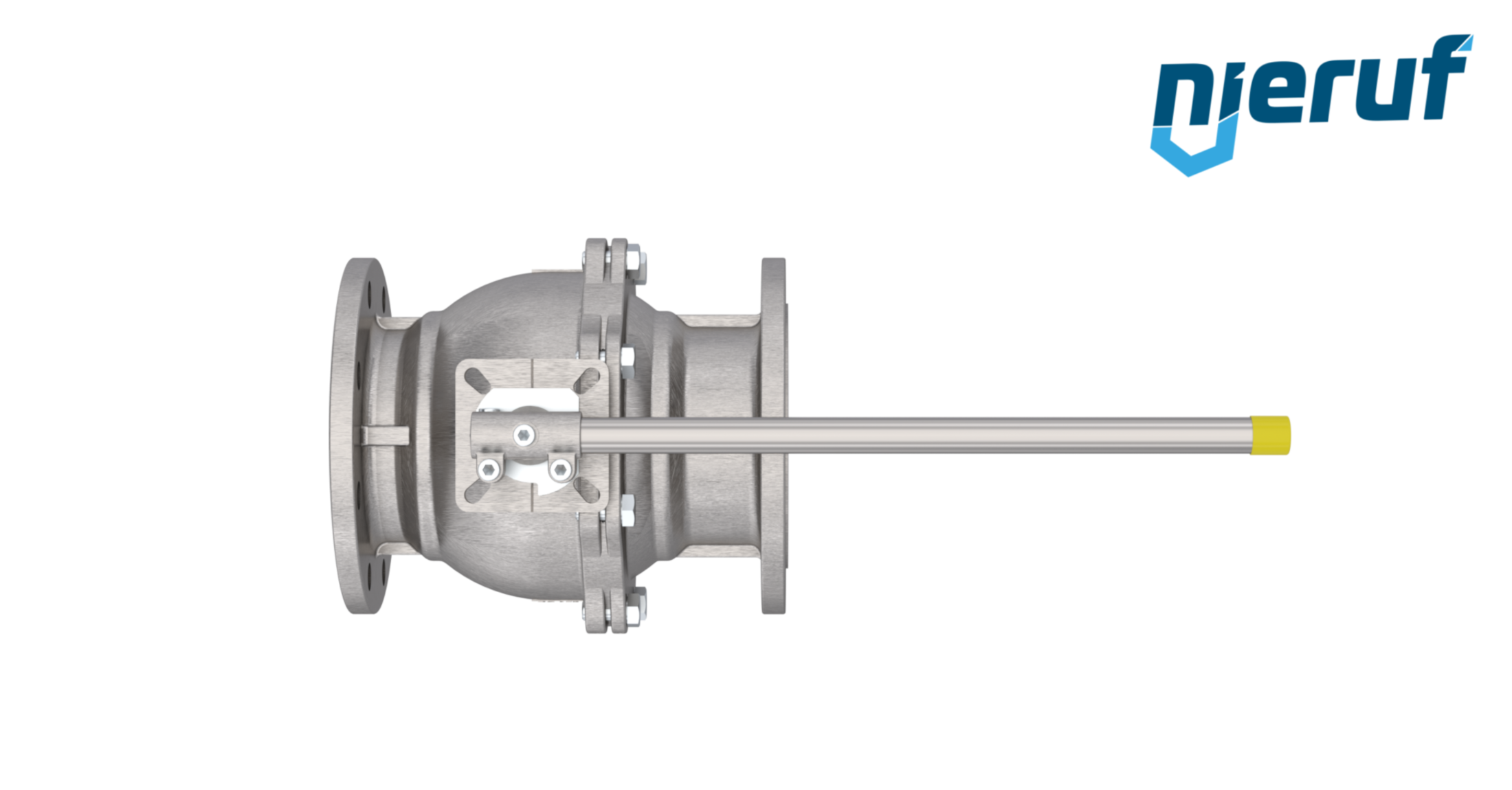 Gas-flange ball valve DN80 FK05 stainless steel 1.4408