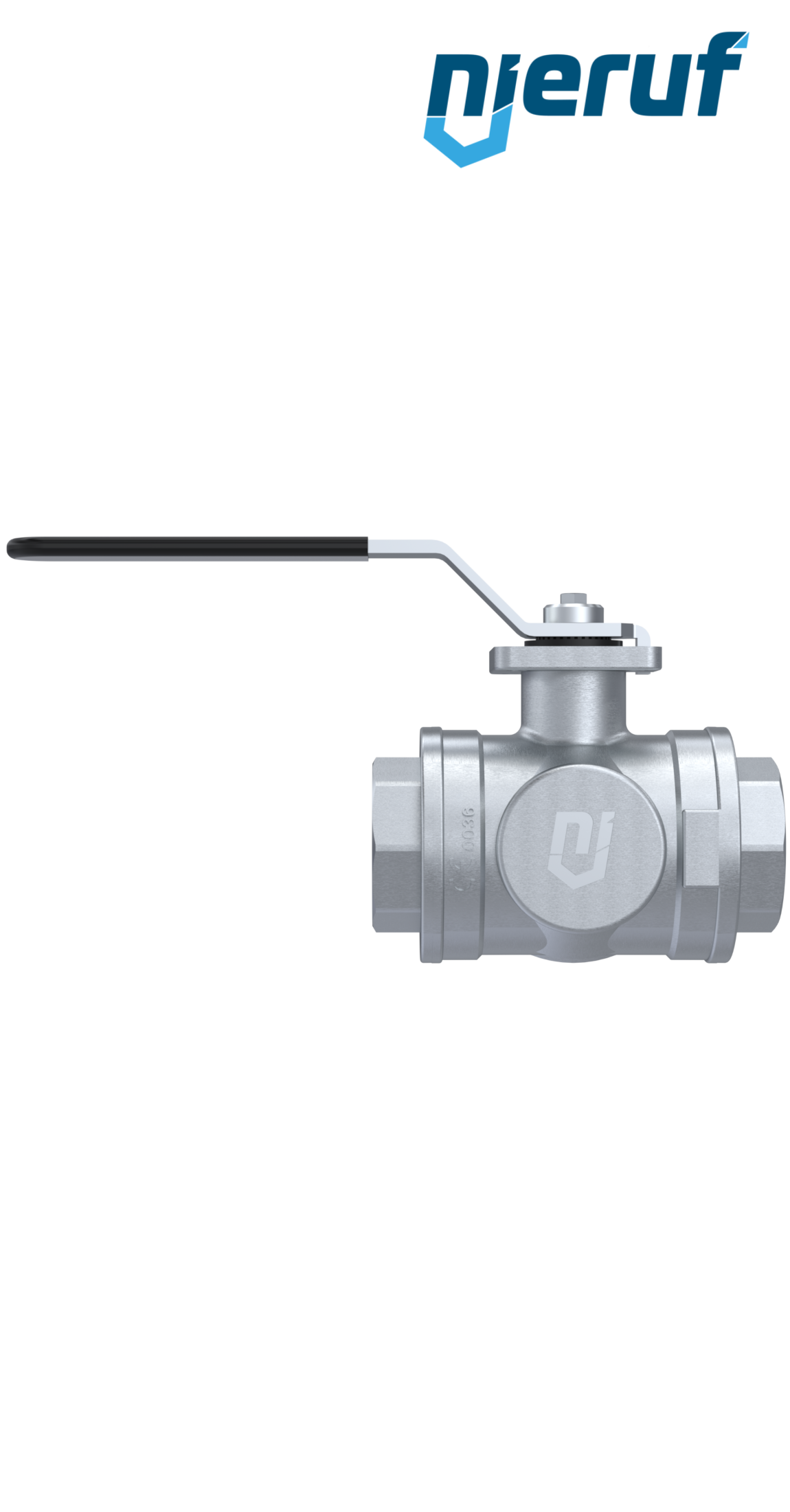 3  way brass ball valve DN15 - 1/2" inch GK08 full port design with L drilling