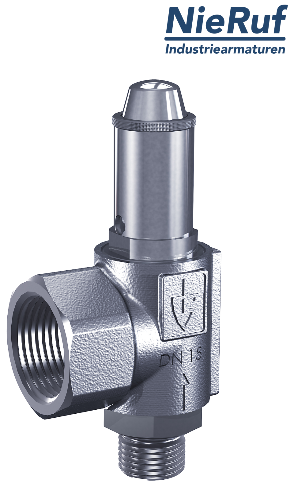 safety valve 1" m  x 1 1/2" fm SV06 liquid media, stainless steel PTFE