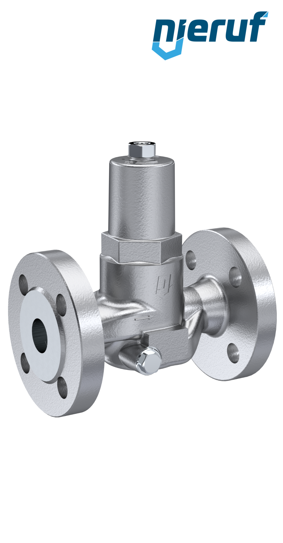 Flange-pressure reducing valve DN20 DM13 flange ANSI 150 stainless steel FPM / FKM 1.5 - 6.0 bar