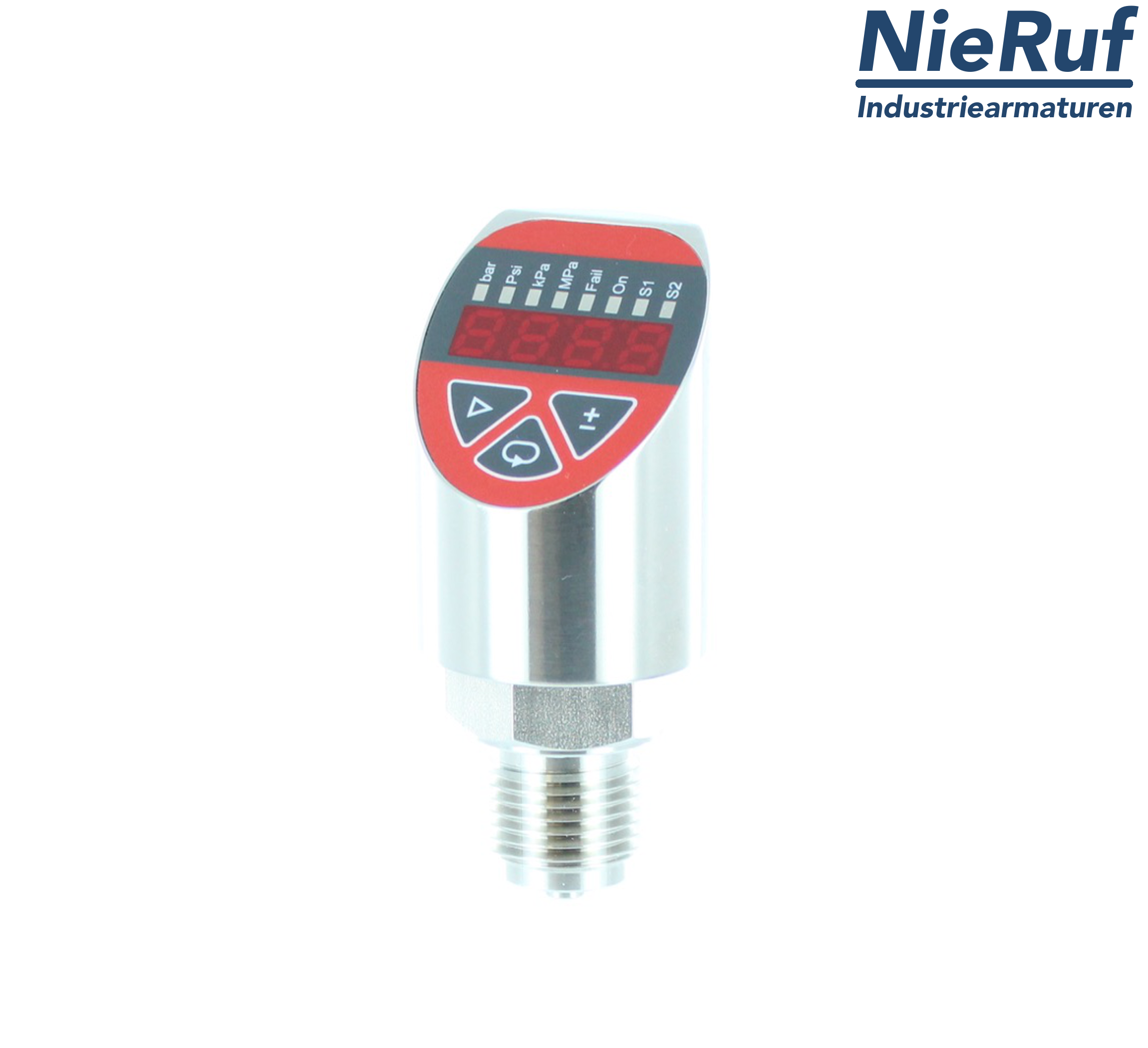 digital pressure sensor G 1/2" B IB DS03 stainless steel 4-wire: 2xPNP FPM 0,0 - 1,0 bar