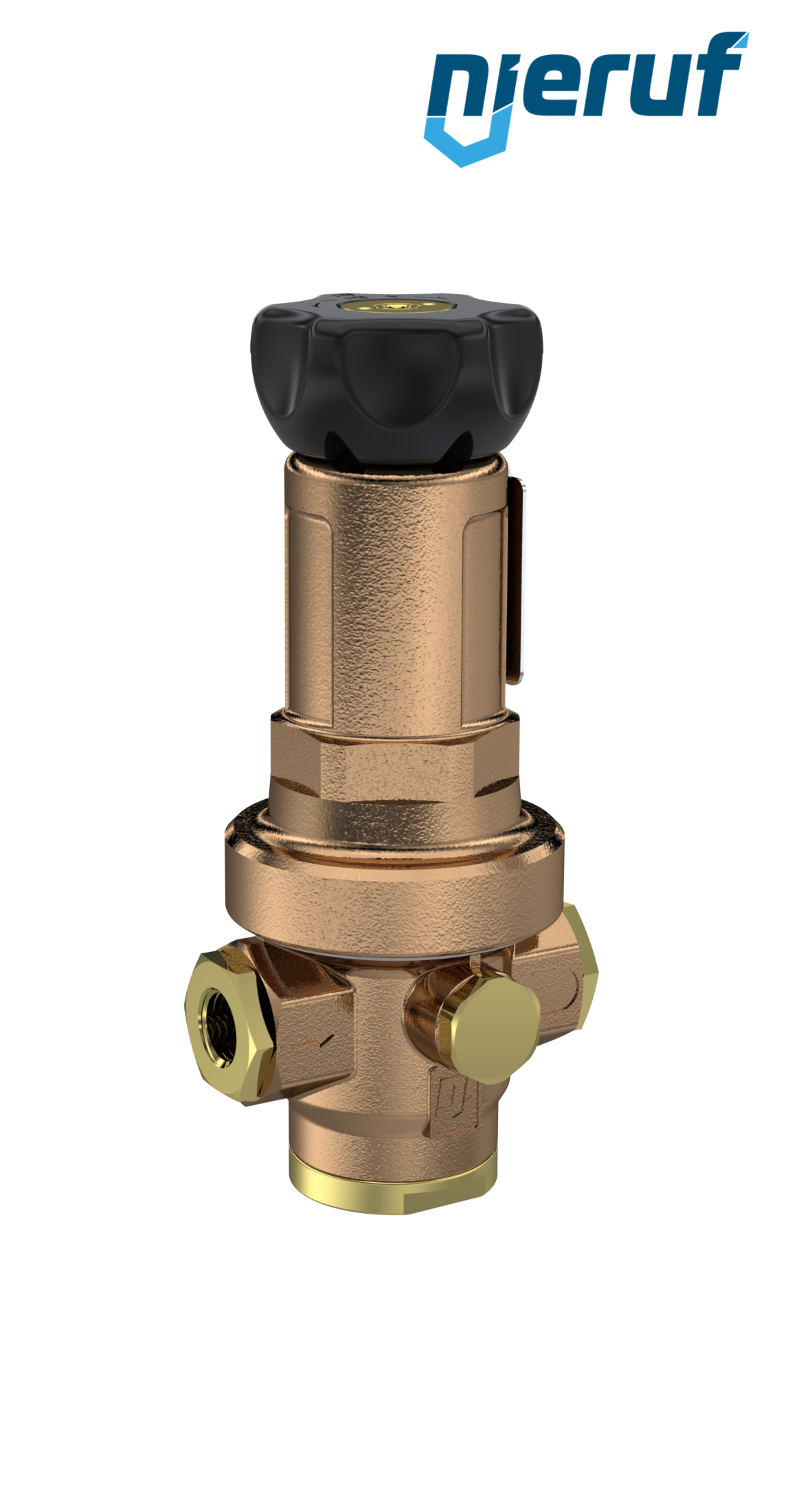 precision-pressure reducing valve with secondary venting 1/4" inch DM14 gunmetal FKM 0.5 - 15 bar