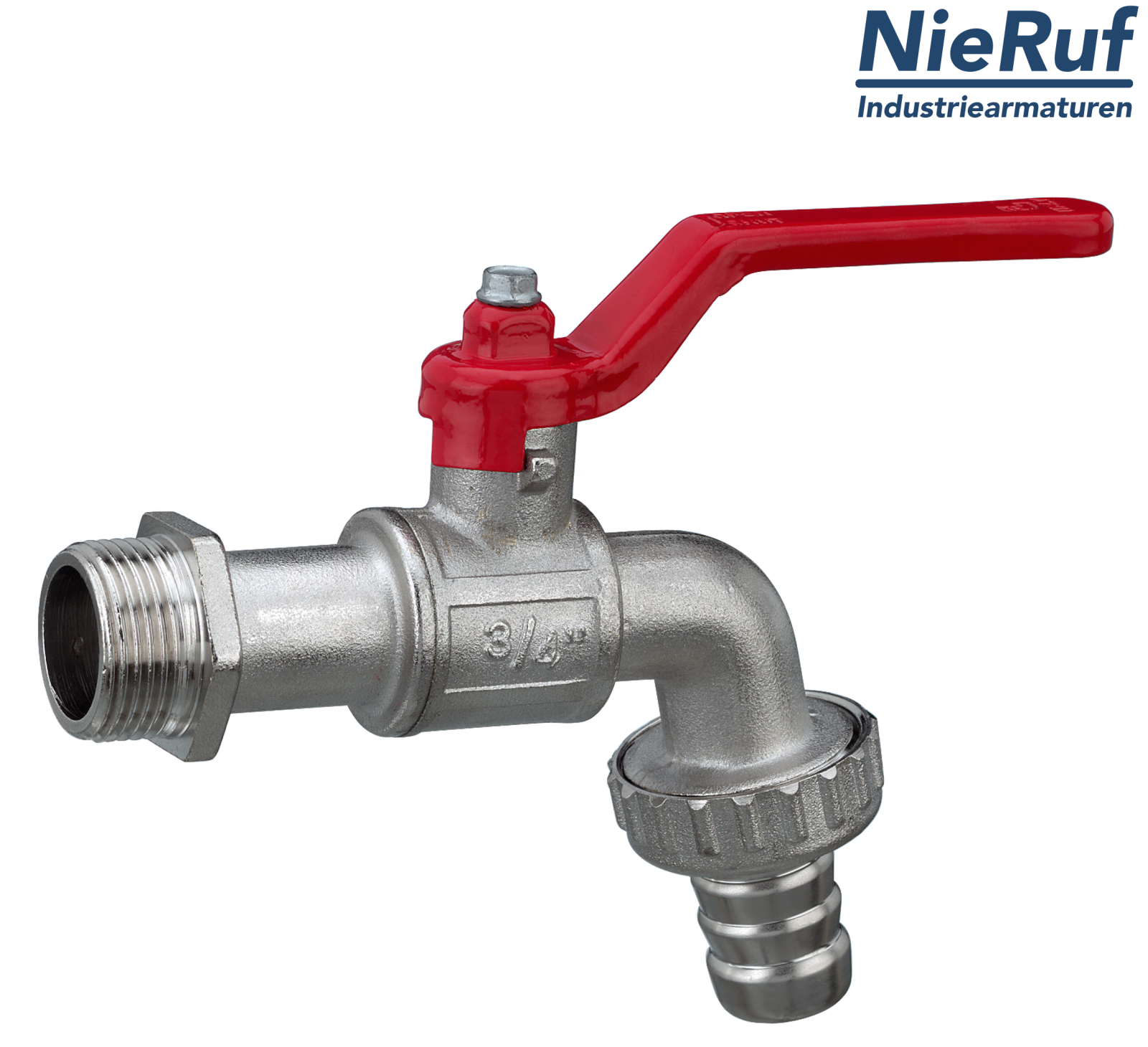 Bib-cock ball valve DN20 - 3/4" inch GK10 male thread