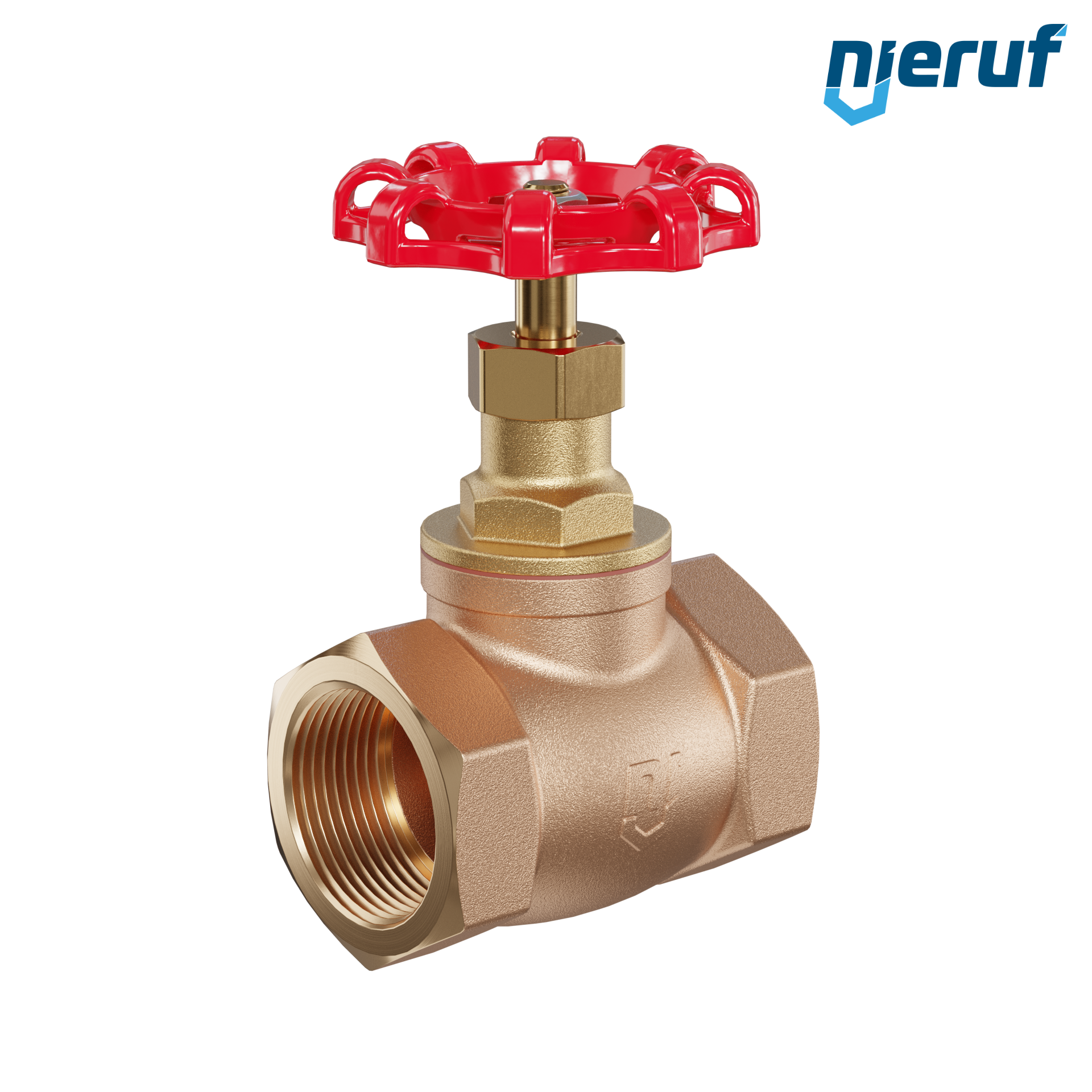 Globe valve female thread DN25 - 1" inch PN16 AV10 bronze ASTM B62