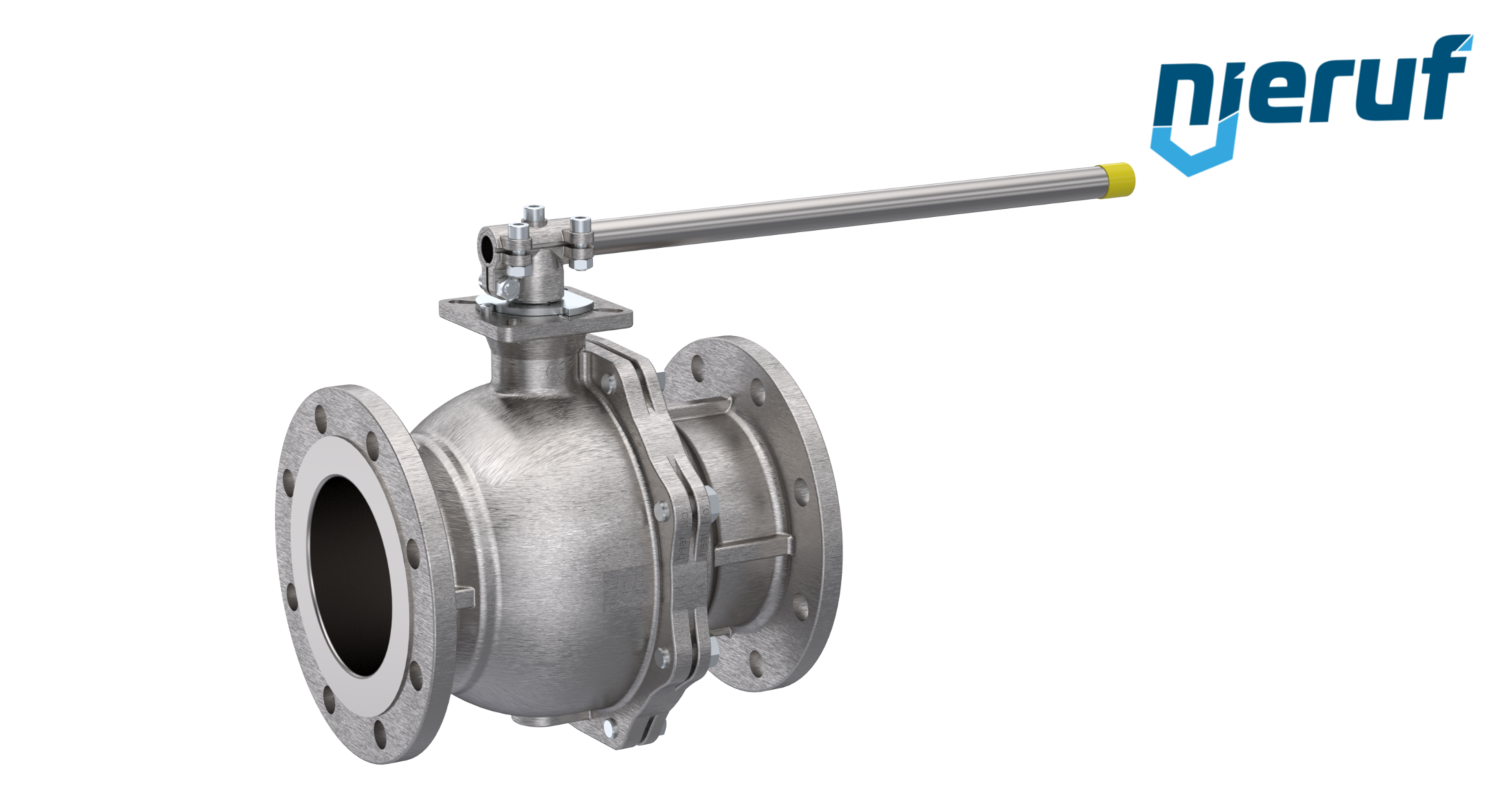 drinking-water-flange ball valve DN80 FK05 stainless steel 1.4408