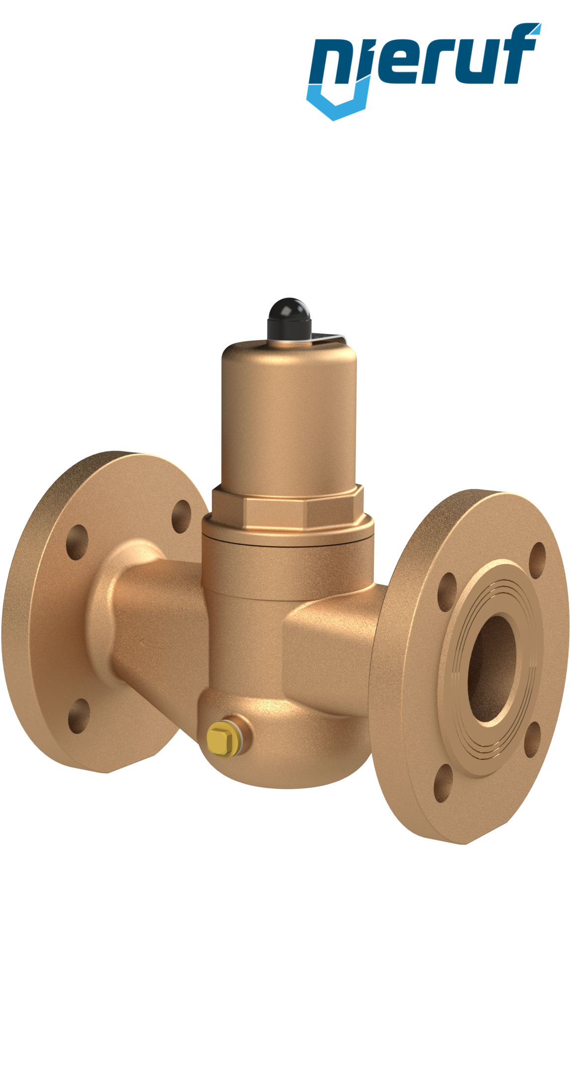 Flange-pressure reducing valve DN 40 PN40 DM05 gunmetal/brass EPDM 5.0 - 15.0 bar