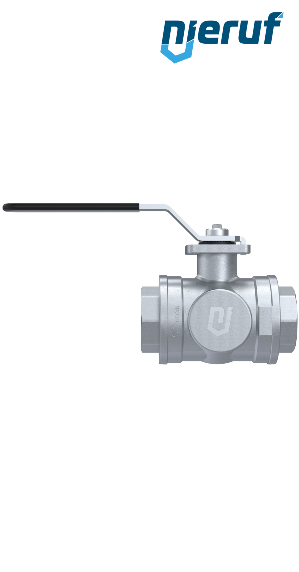 3  way brass ball valve DN25 - 1" inch GK08 full port design with T drilling