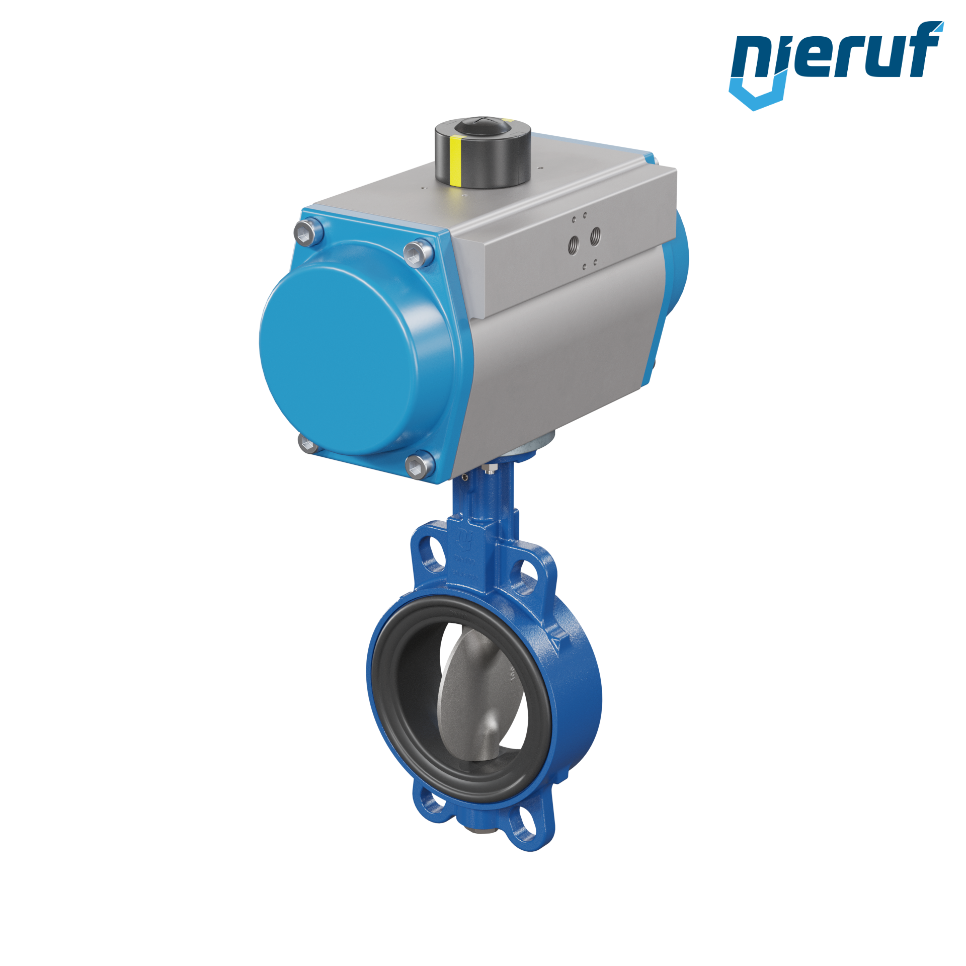 Butterfly valve DN 100 AK01 EPDM DVGW drinking water, WRAS, ACS, W270 pneumatic actuator single acting normally open