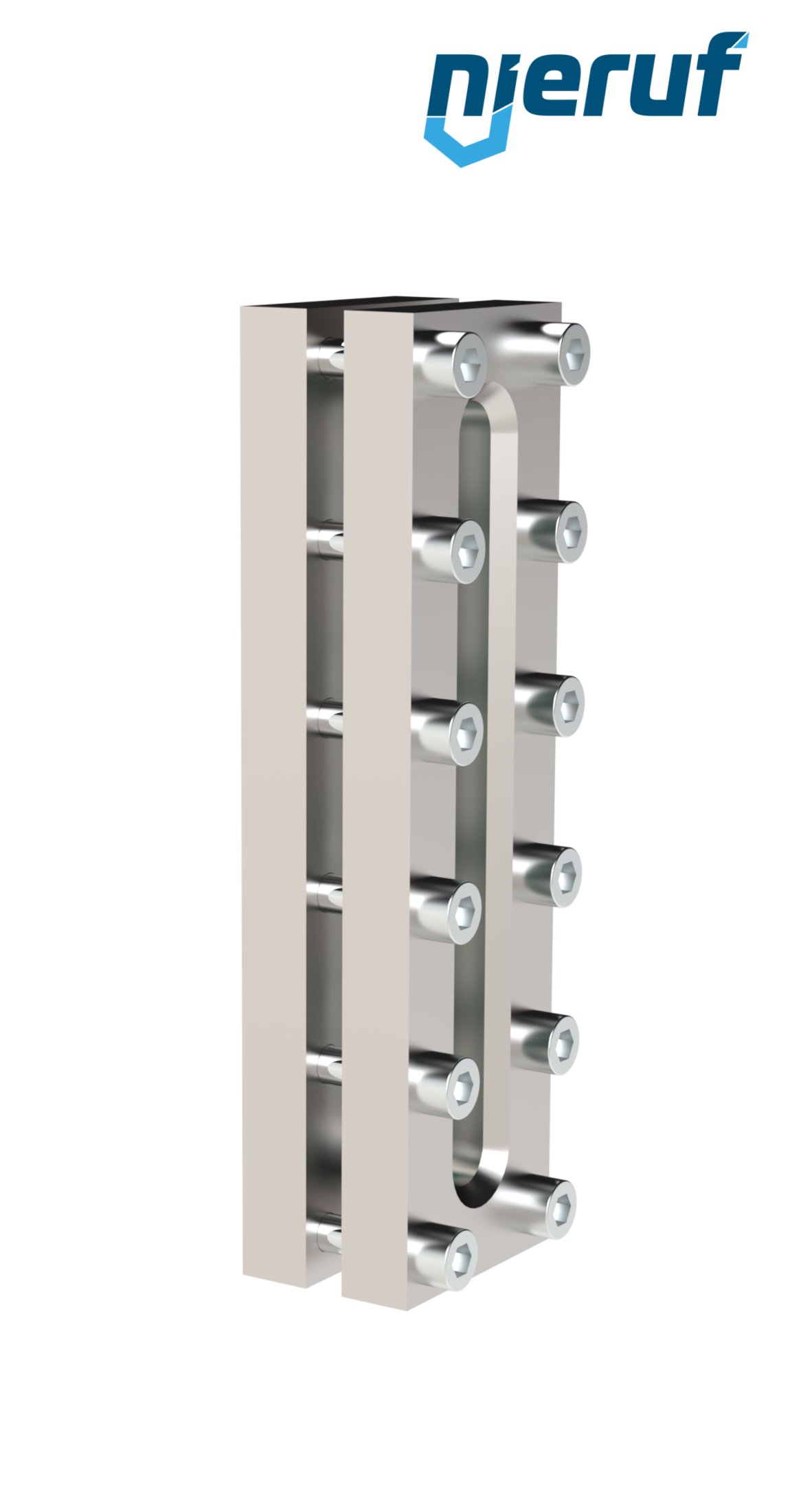 Sight glass fitting L=250mm  BS03 stainless steel 1.4571 borosilicate glass, reflex 16bar