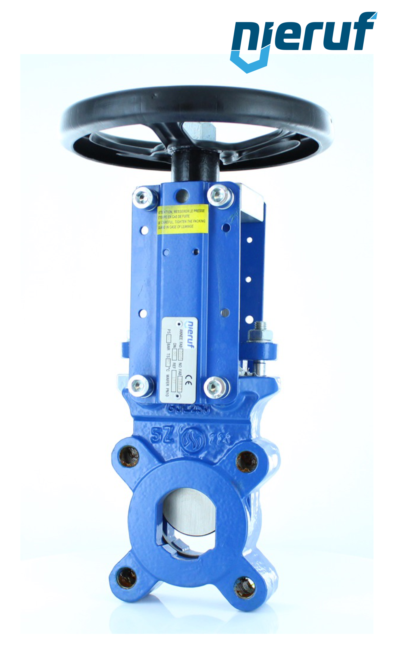 Knife gate valve DN 150 SR01 EPDM handwheel