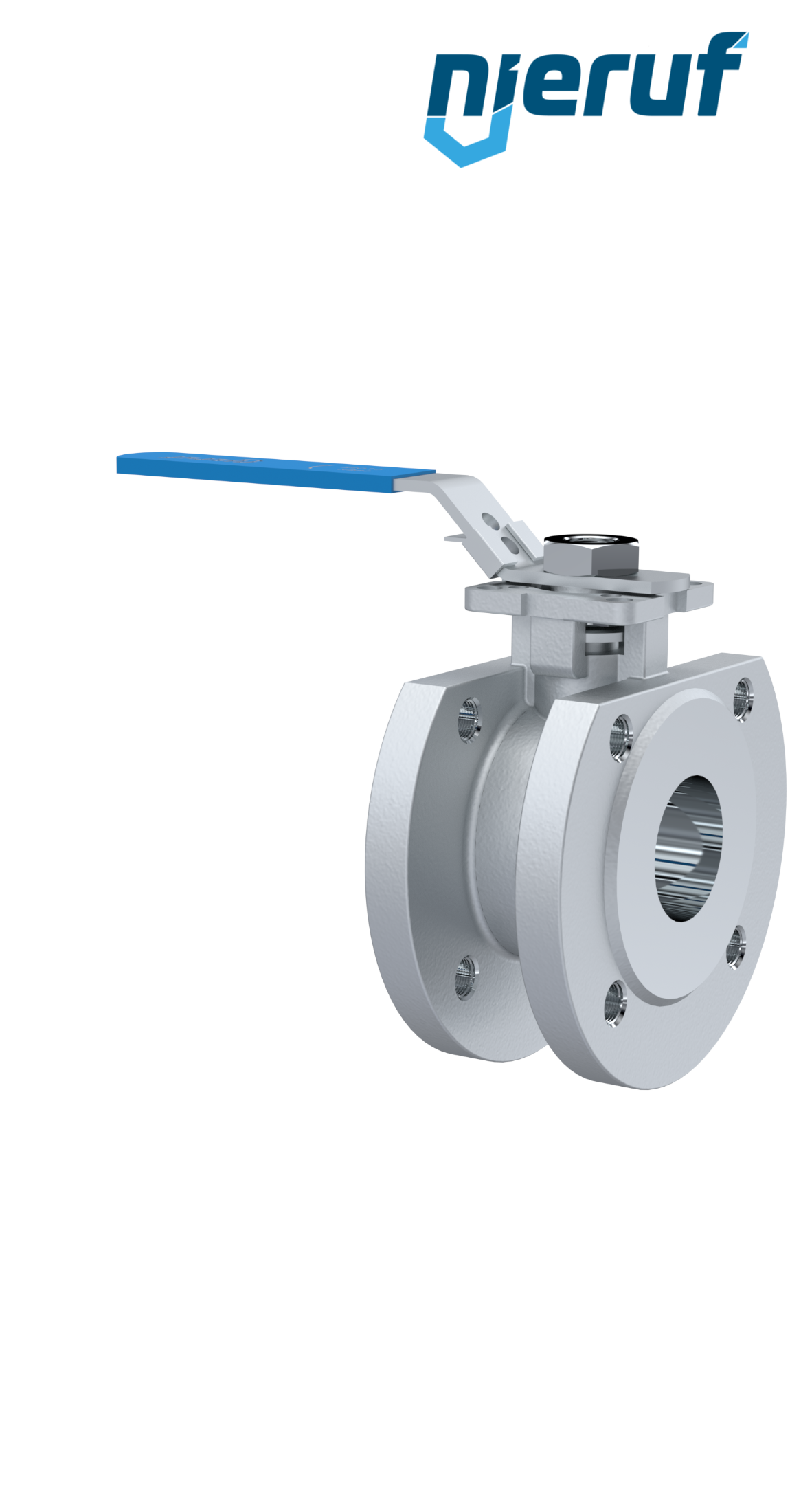 Compact ball valve DN15 PN16 FK04 stainless steel 1.4408