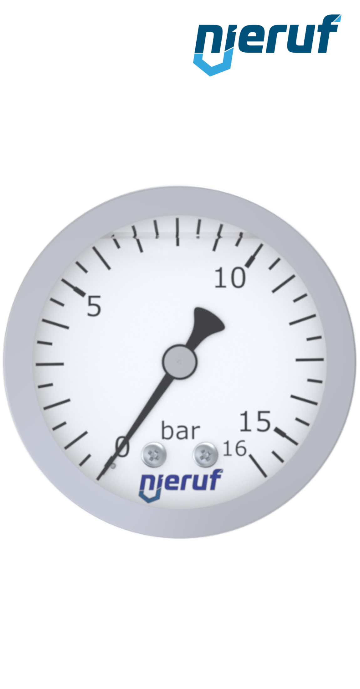 pressure gauge G 1/4" axial 63 mm stainless steel MM06 0 - 10,0 bar with glycerin filling