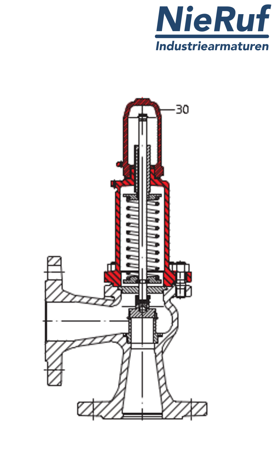 flange-safety valve DN15/DN15 SF0301, stainless steel EPDM, without lever