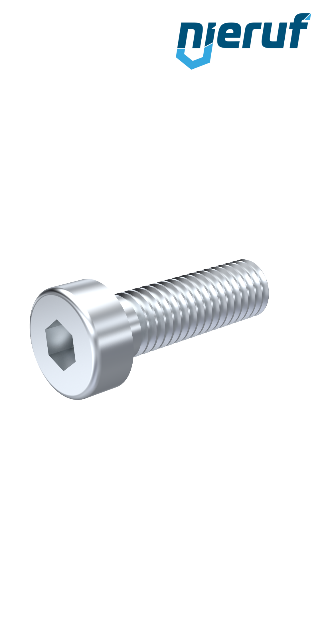 hexagon socket screw M05x10 mm stainless steel A2