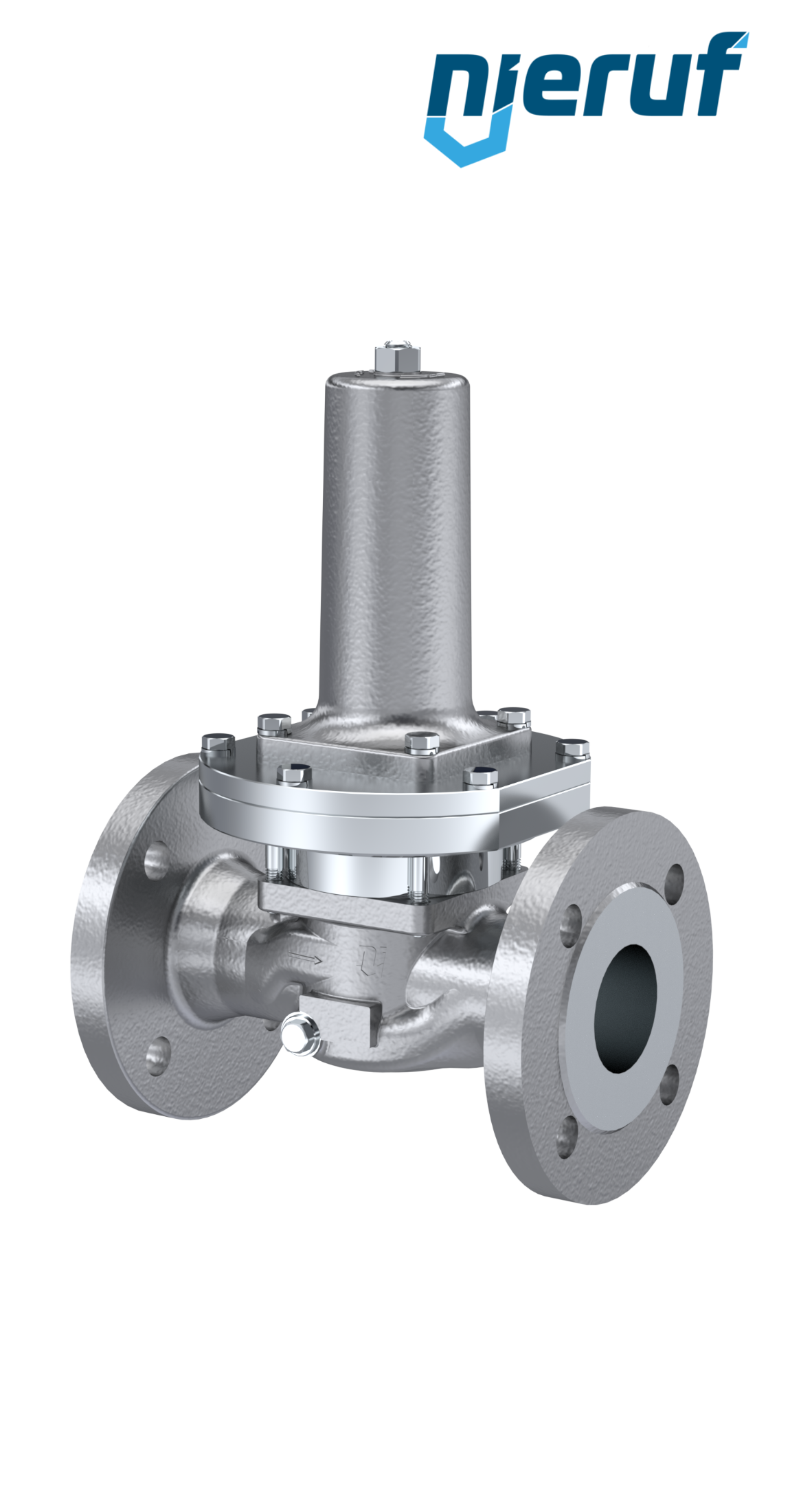 pressure reducing valve DN 40 DM13 stainless steel FPM / FKM 0.2 - 2.0 bar