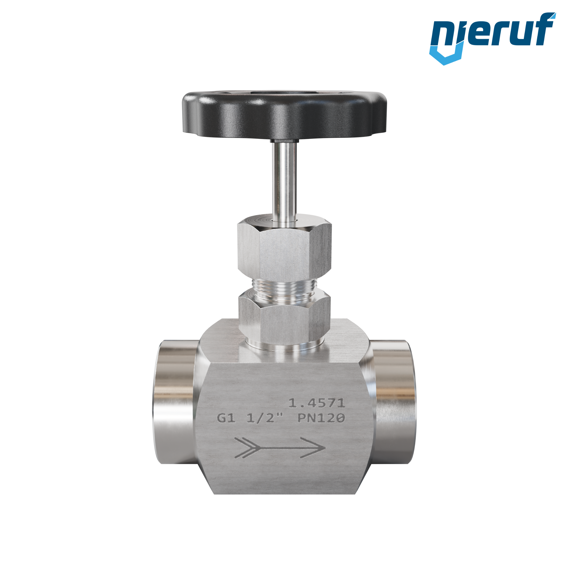 high pressure needle valve  1 1/2" inch NV01 stainless steel 1.4571
