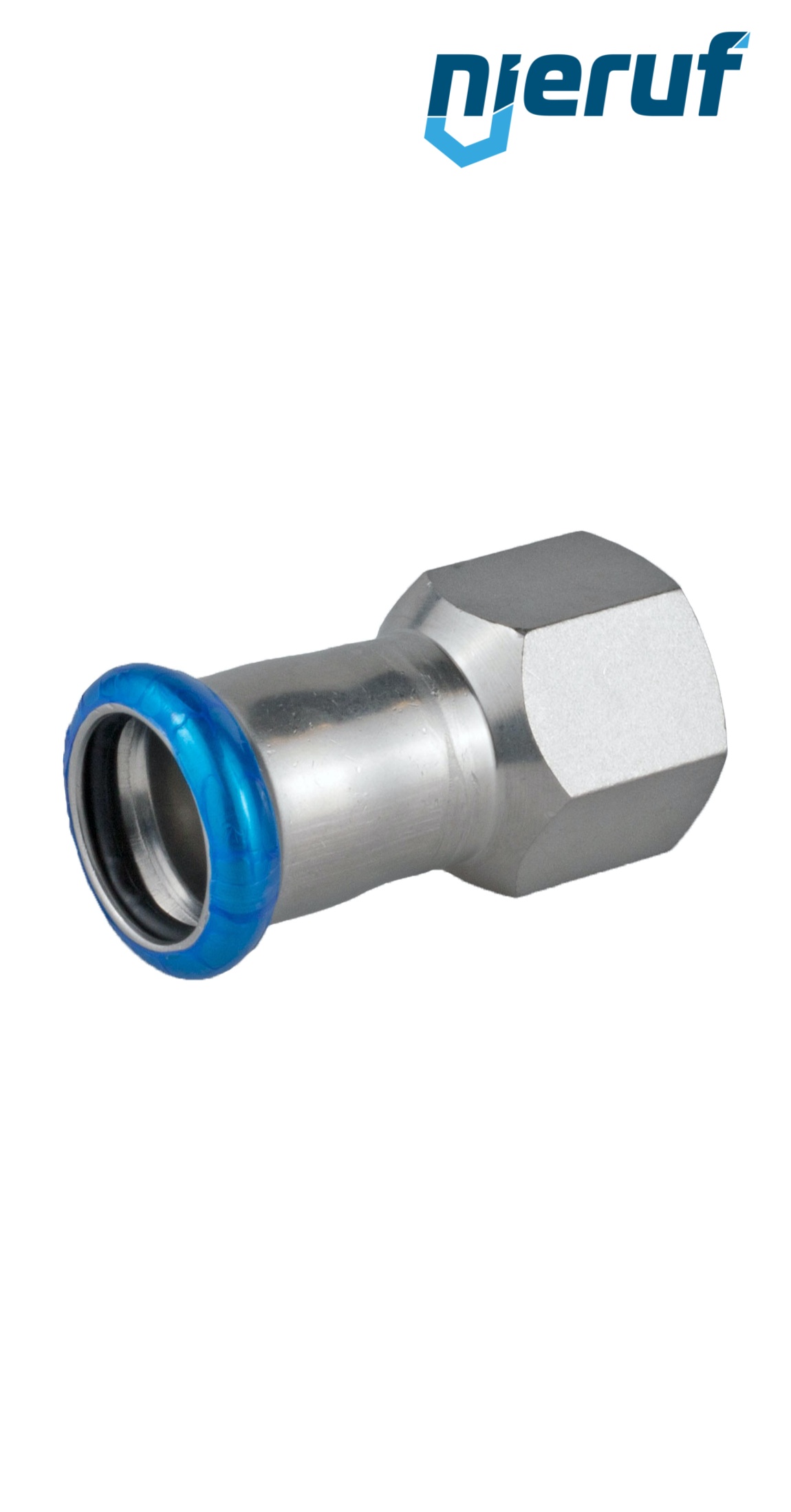 Press Fitting Female Coupling F Pressfitting DN20 - 22,0 mm female thread 1/2" inch stainless steel