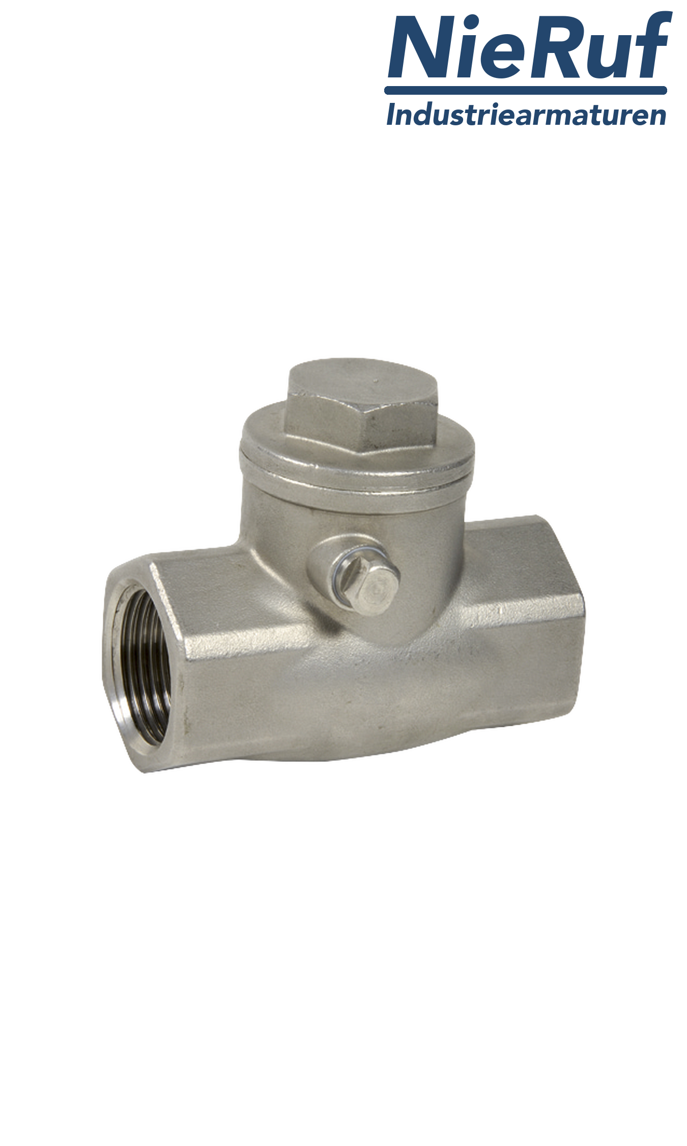 swing check valve 1/2" inch GR01 stainless metal