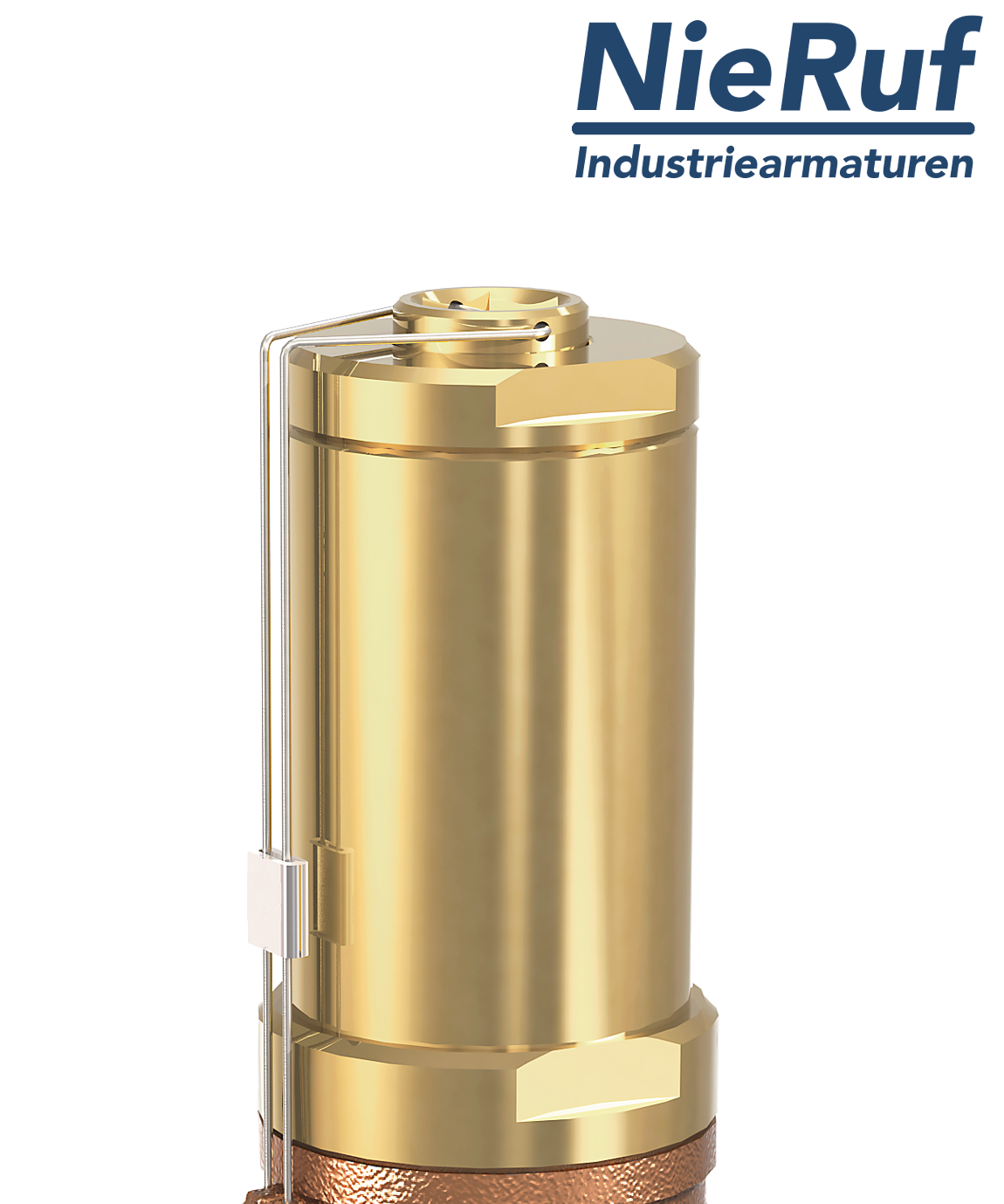 angle-type overflow valve 1 1/2" inch fm UV02 gunmetal/brass 0,5 - 2,5 bar