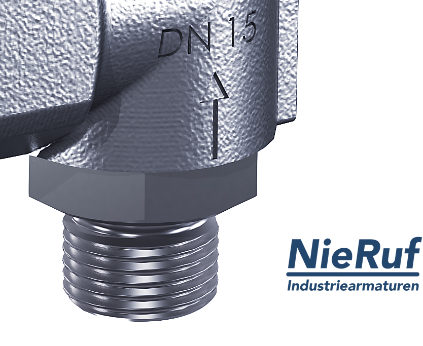 safety valve 1 1/4" m  x 2" fm SV09 neutral gaseous media, stainless steel NBR