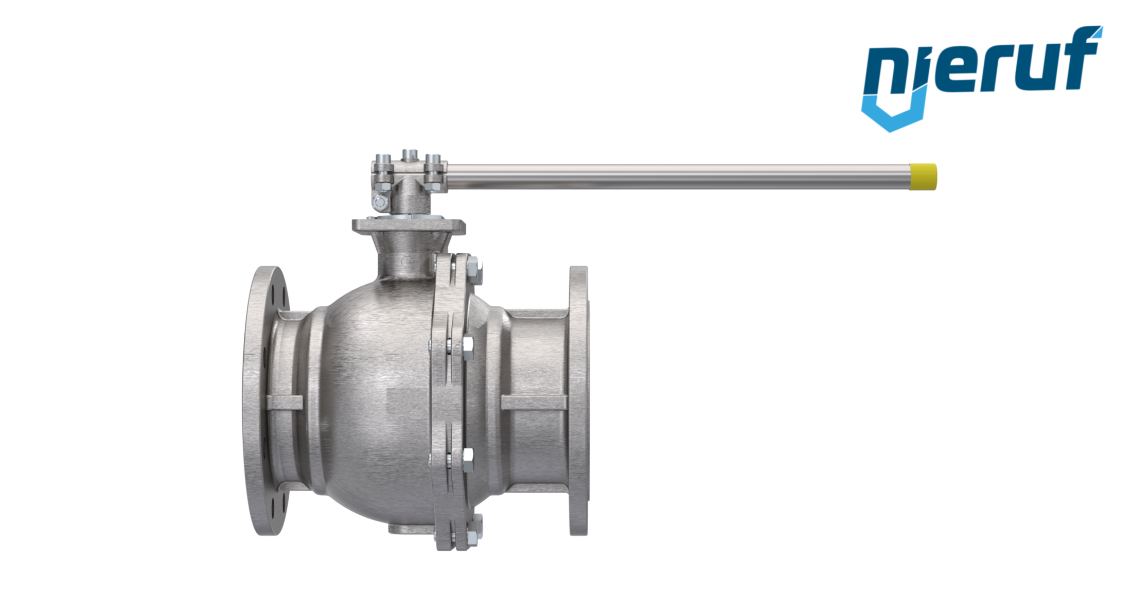 Steam-flange ball valve DN125 FK05 stainless steel 1.4408