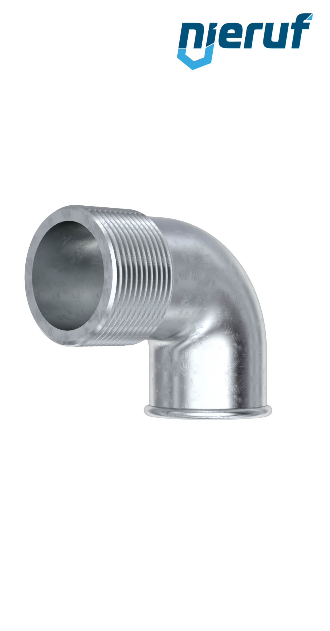 Malleable cast iron fitting elbow no. 92, DN8 - 1/4" inch galvanized