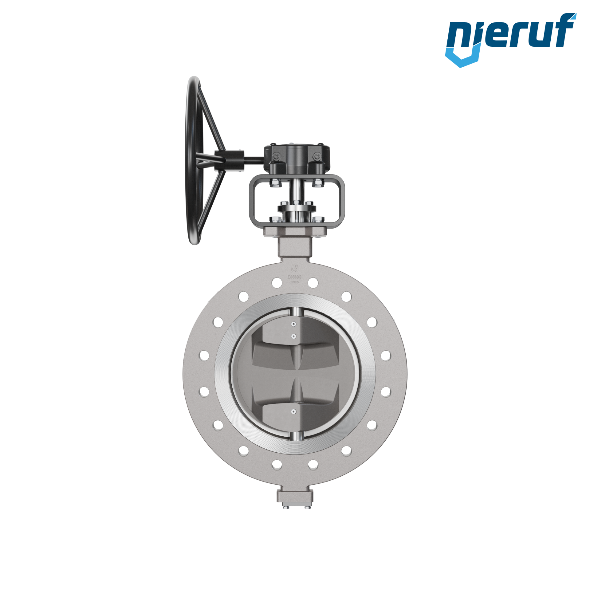 Triple offset butterfly-valve stainless steel AK14 DN 300 PN25 worm gear
