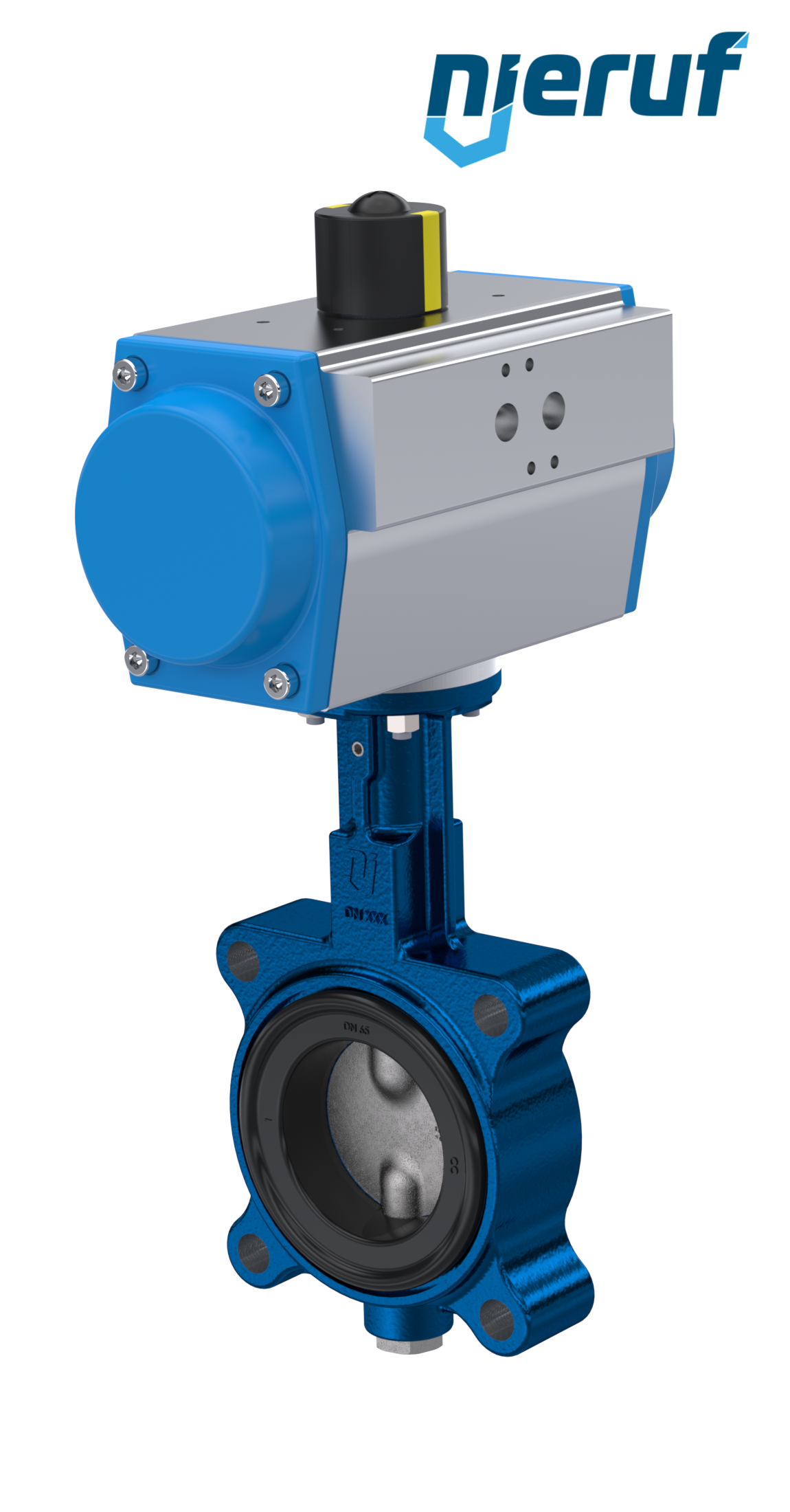 Butterfly valve DN 50 AK02 FPM pneumatic actuator single acting