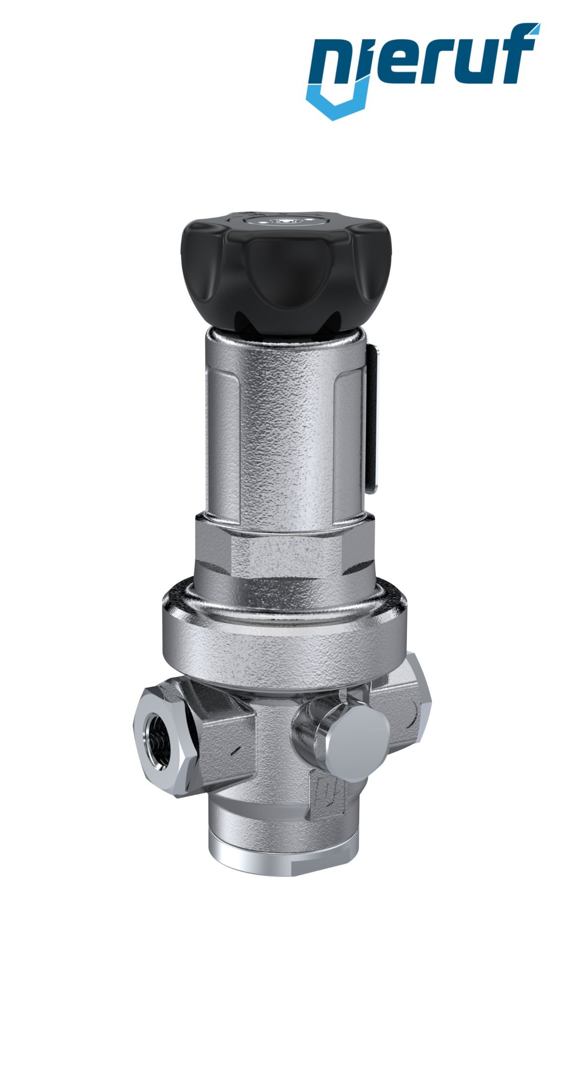 precision-pressure reducing valve with secondary venting 1/4" inch DM15 stainless steel FKM 0.5 - 15 bar