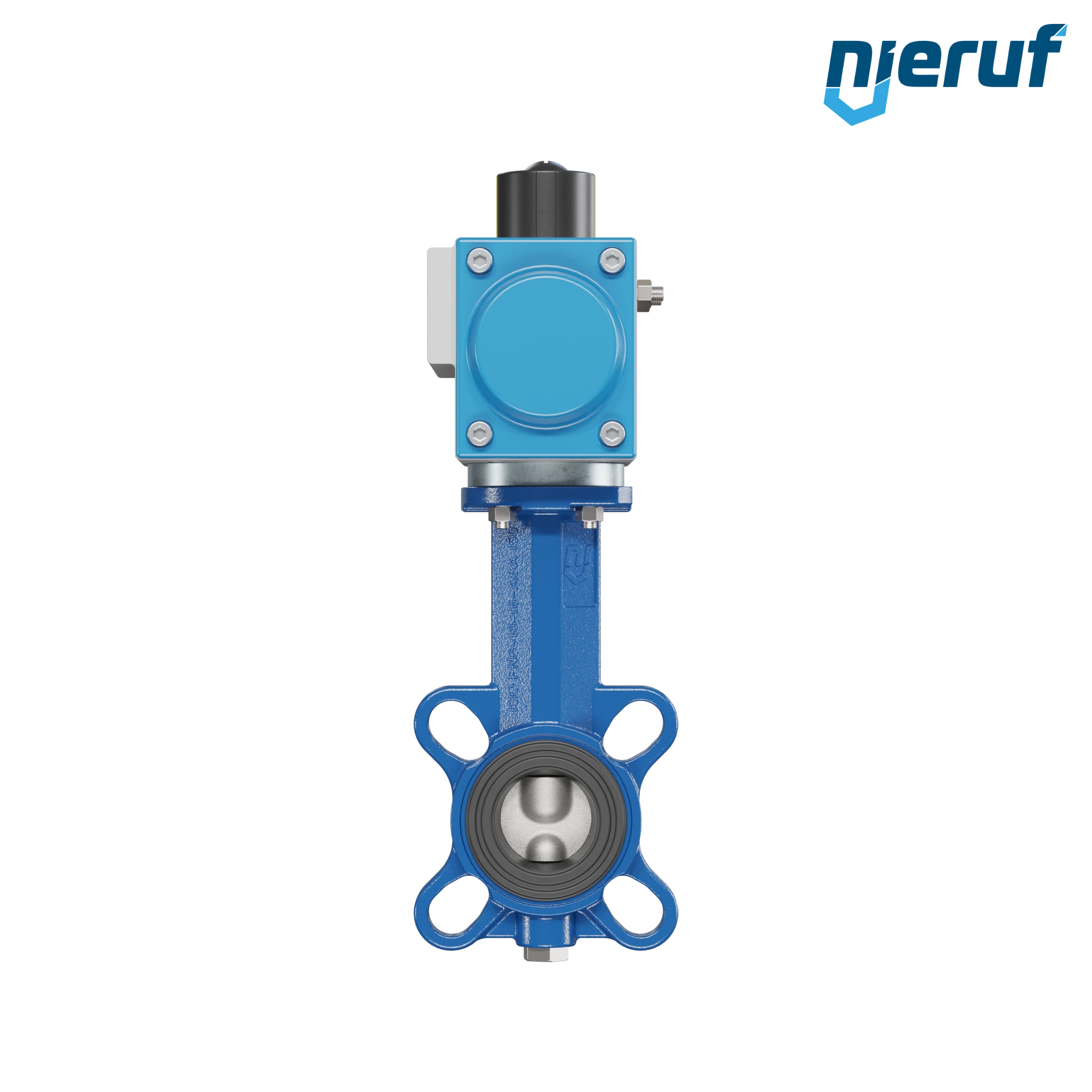Butterfly valve DN 40 AK01 FPM pneumatic actuator single acting normally closed