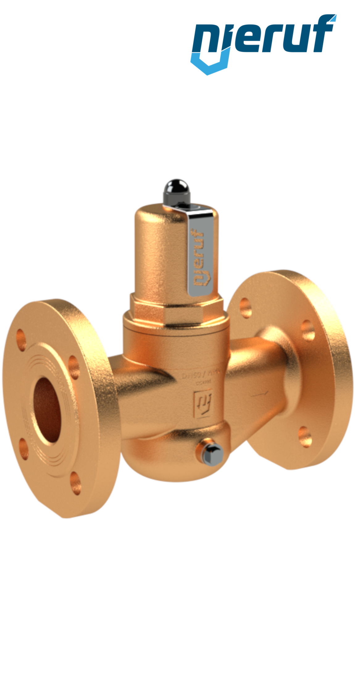 pressure reducing valve DN 40 PN16 DM06 gunmetal/brass FKM 0.5 - 2.0 bar