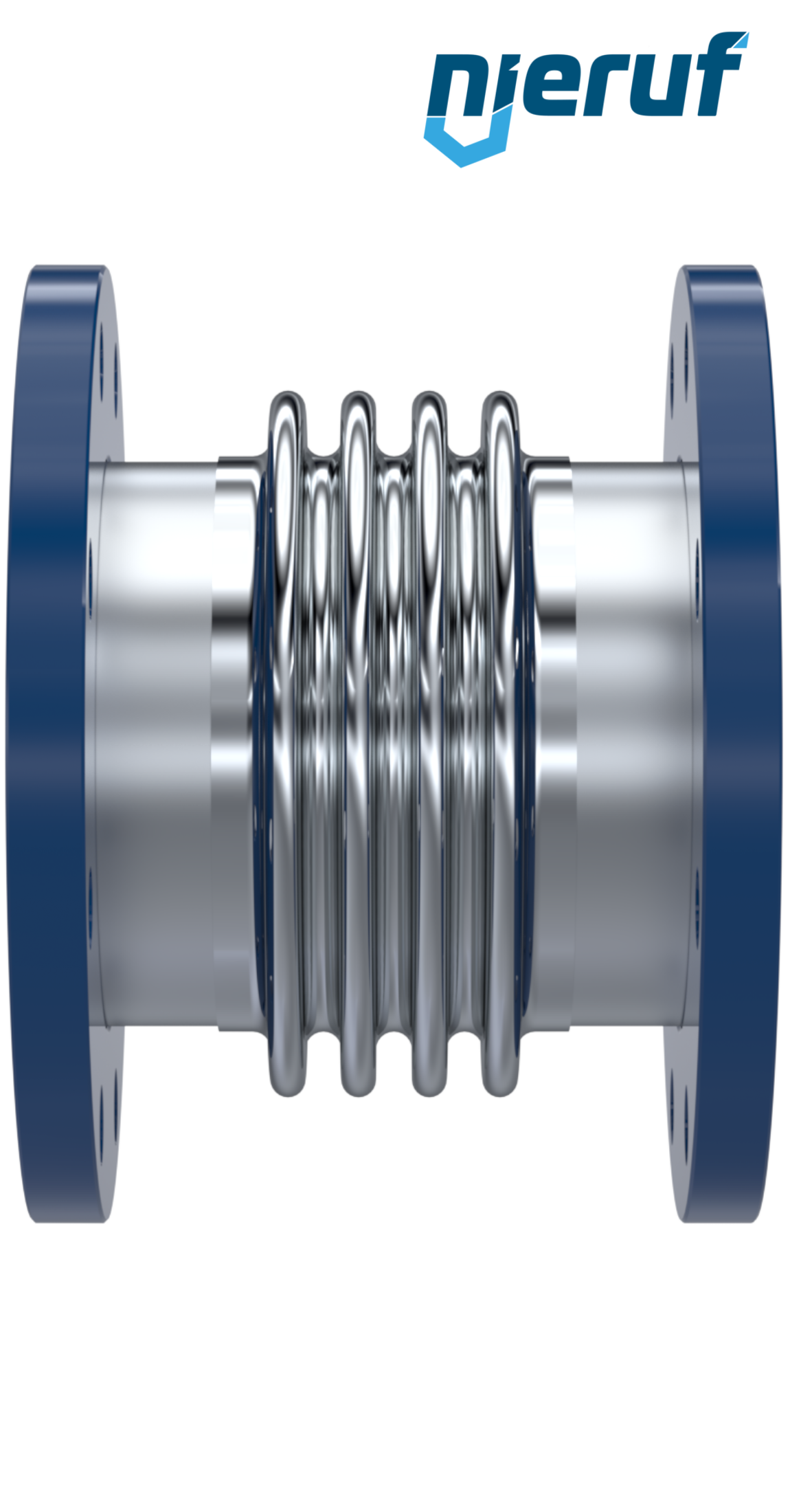 Axial expansion joint DN250 type KP05 fixed flanges and stainless steel-bellows