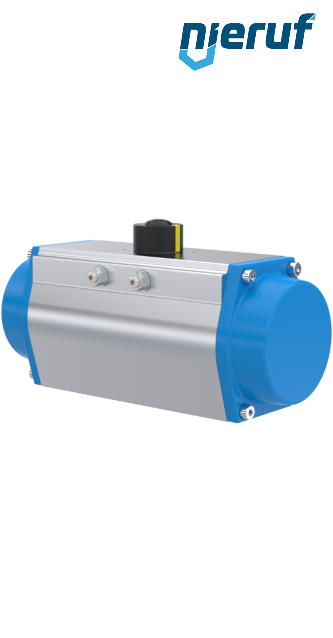 pneumatic actuator AN02 single acting, normally closed high temperature version GS-140 90° with 10 springs