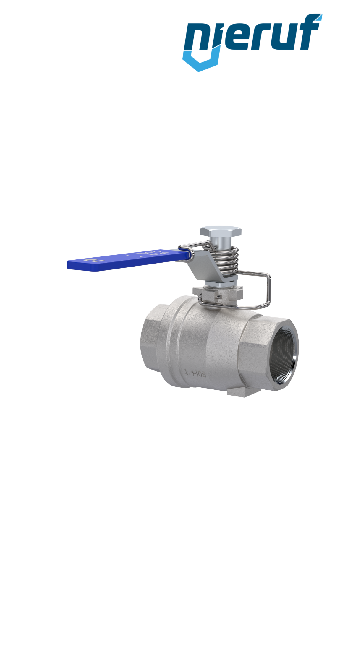 ball valve with spring reload DN50 - 2" inch GK12 female thread