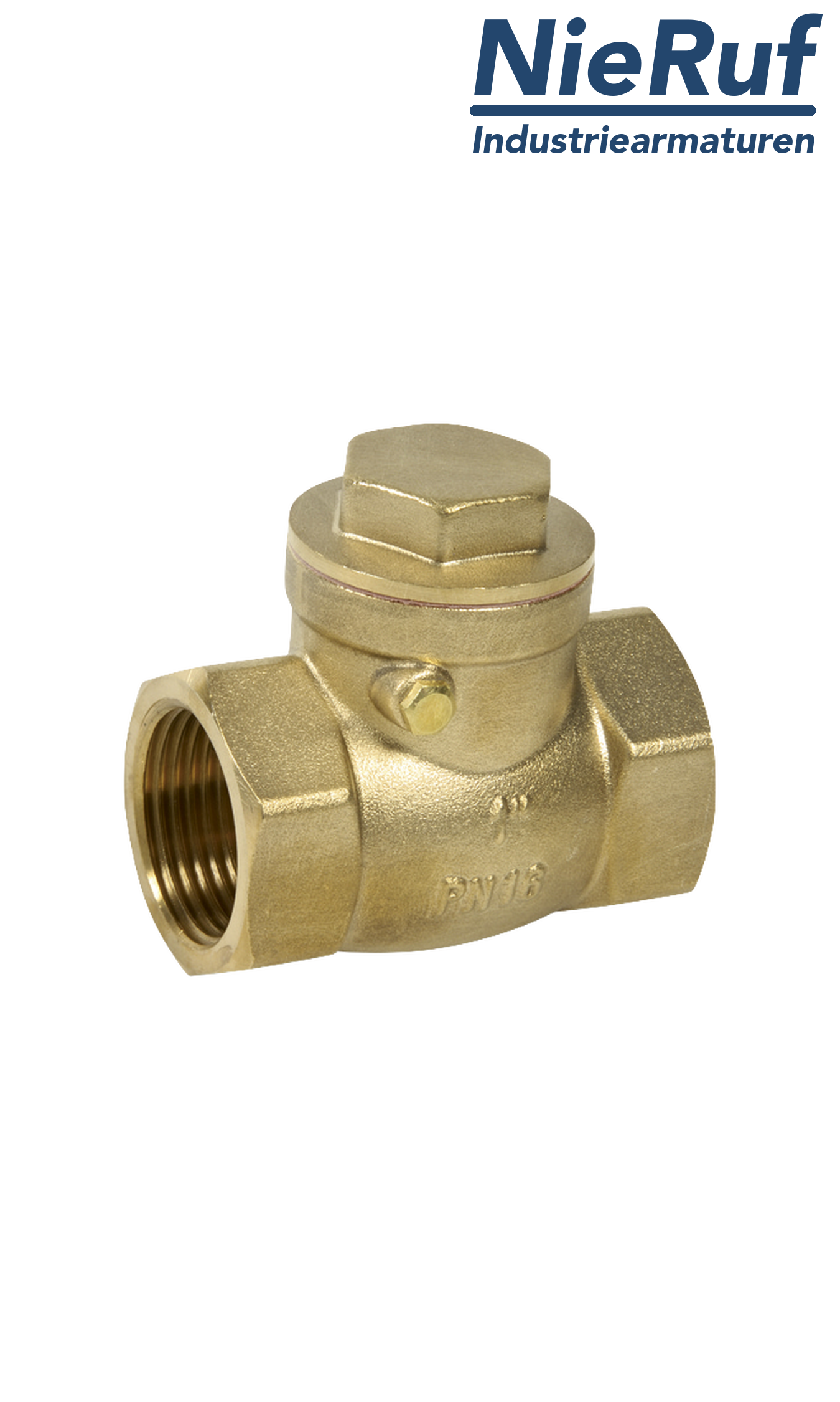 swing check valve 1" inch GR02 brass EPDM