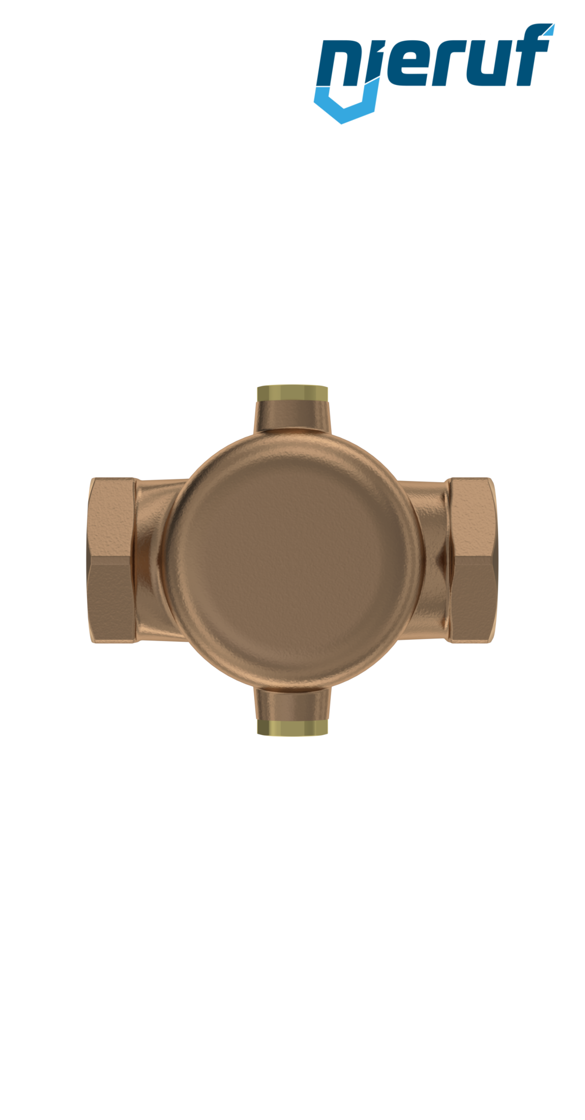 straightway form overflow valve 1/2" inch female UV05 gunmetal/brass 1,5 - 6,0 bar