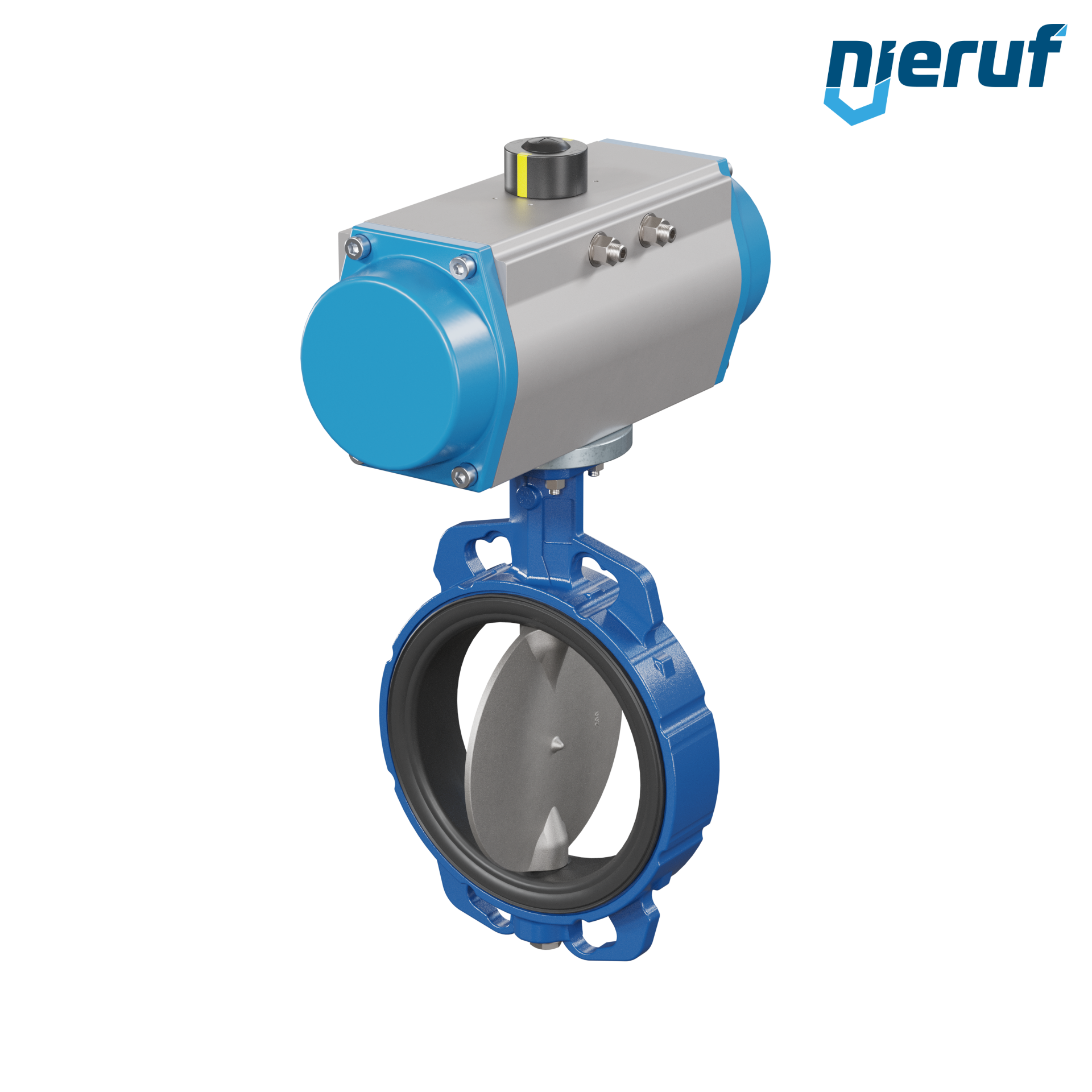 Butterfly valve DN 200 AK01 EPDM DVGW drinking water, WRAS, ACS, W270 pneumatic actuator single acting normally open