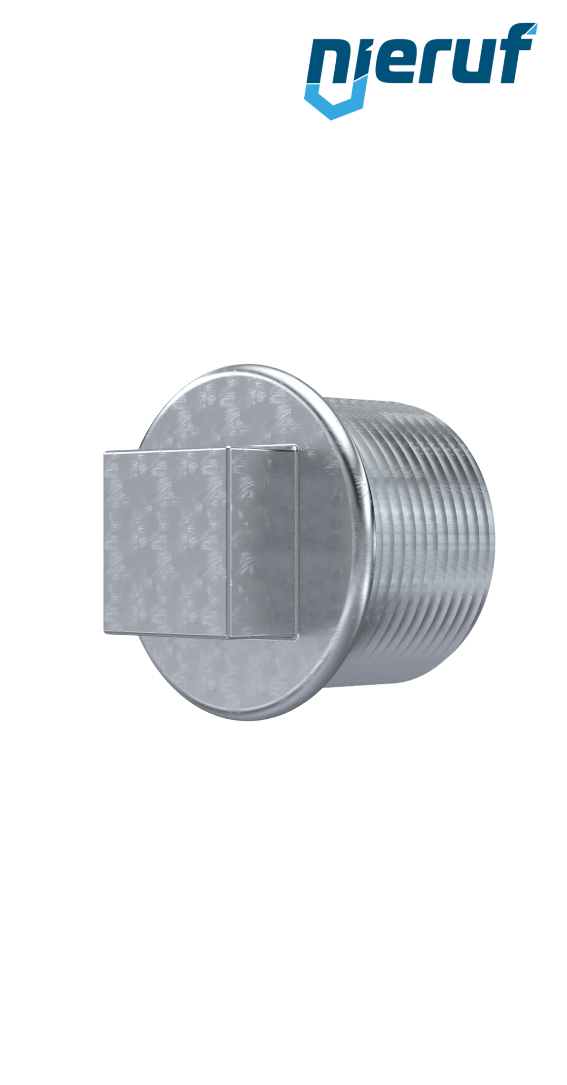 Malleable cast iron fitting plug no. 290, DN50 - 2" inch galvanized