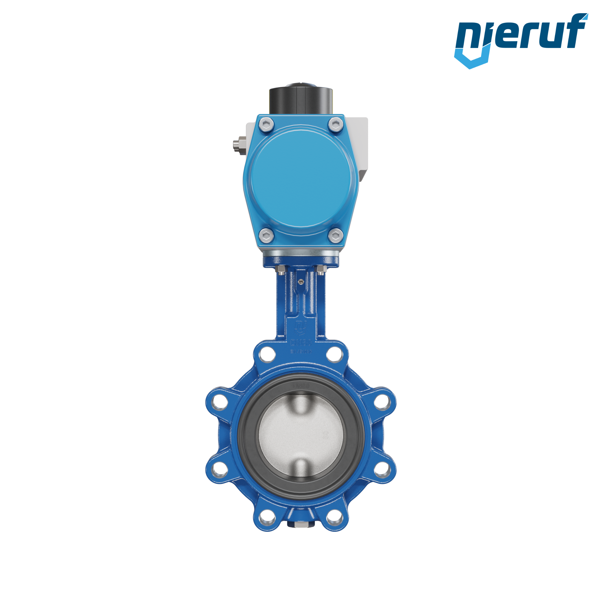 Butterfly valve DN 80 AK02 EPDM high temperature & FDA pneumatic actuator single acting normally closed