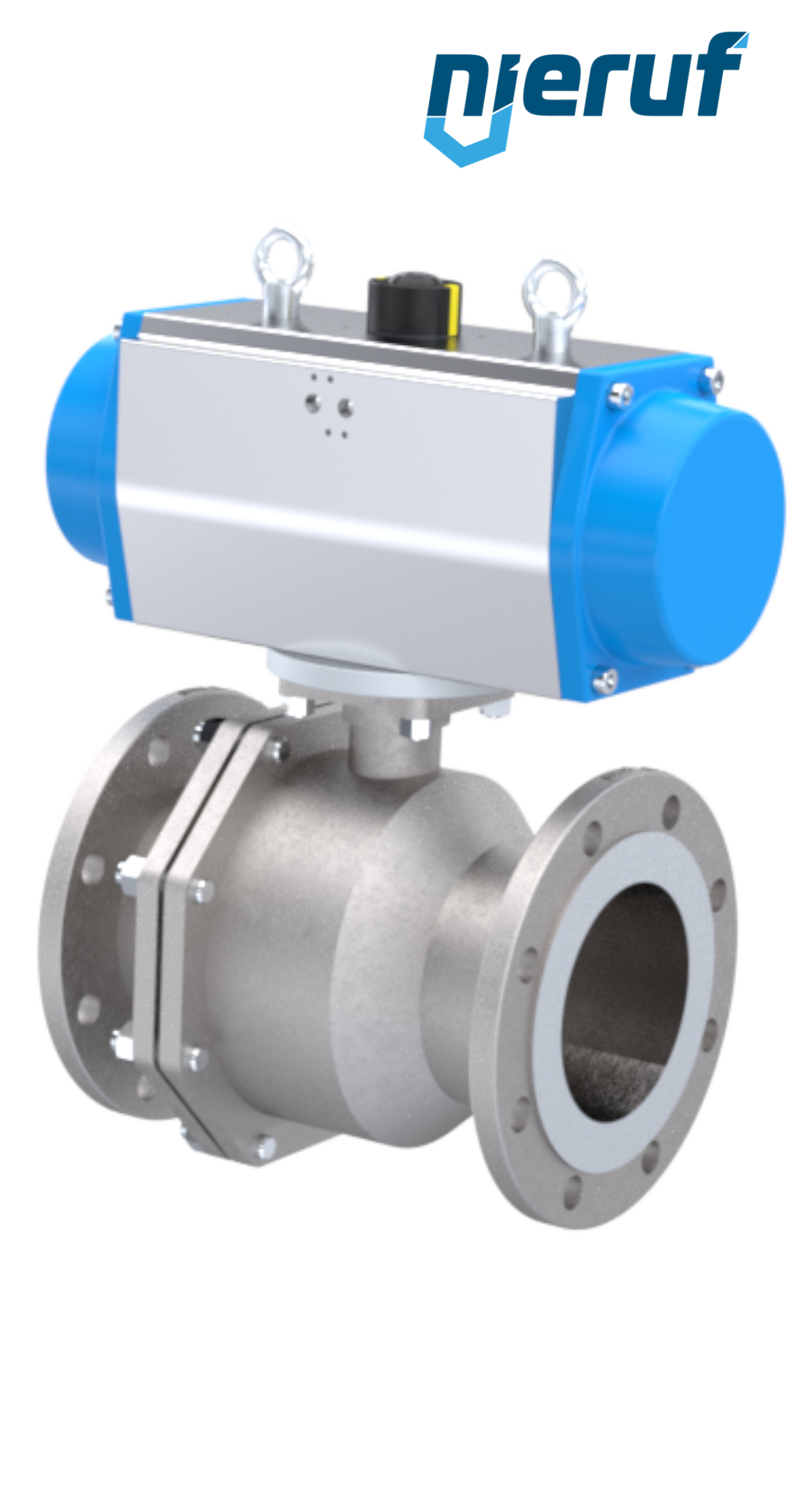 ball valve with actuator DN150 PK05 pneumatic actuator single acting