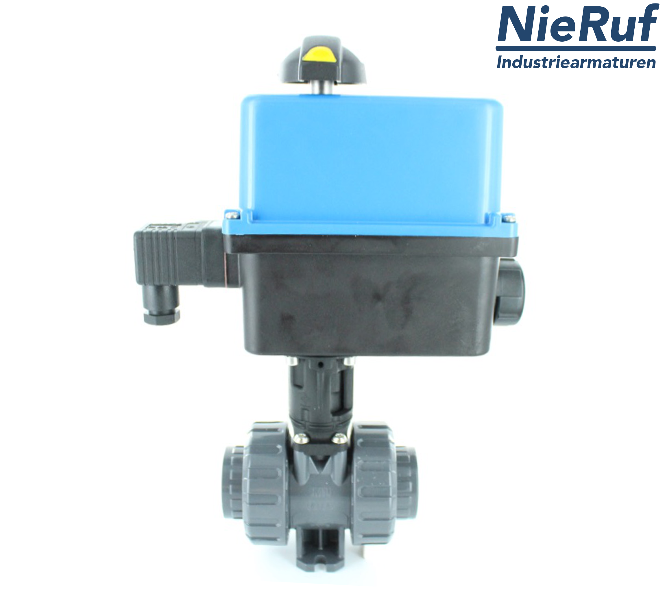 electrical-PVC-ball-valve DN25 - d32 KK04 electrical actuator 24 Volt