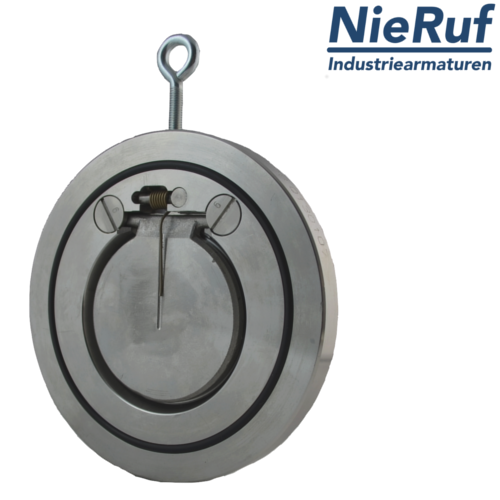 swing check valve with spring DN125 ZR04 stainless steel A351 CF8M metall