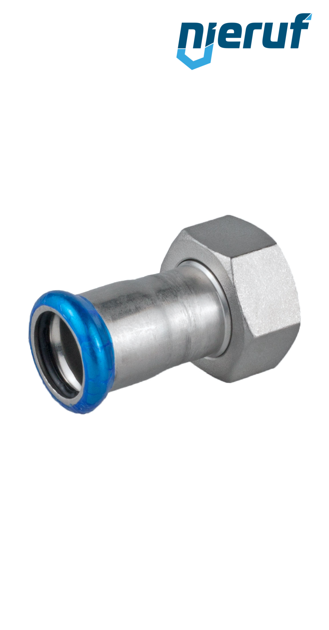 Female Coupling F Pressfitting DN15 - 18,0 mm female thread 3/4" inch stainless steel